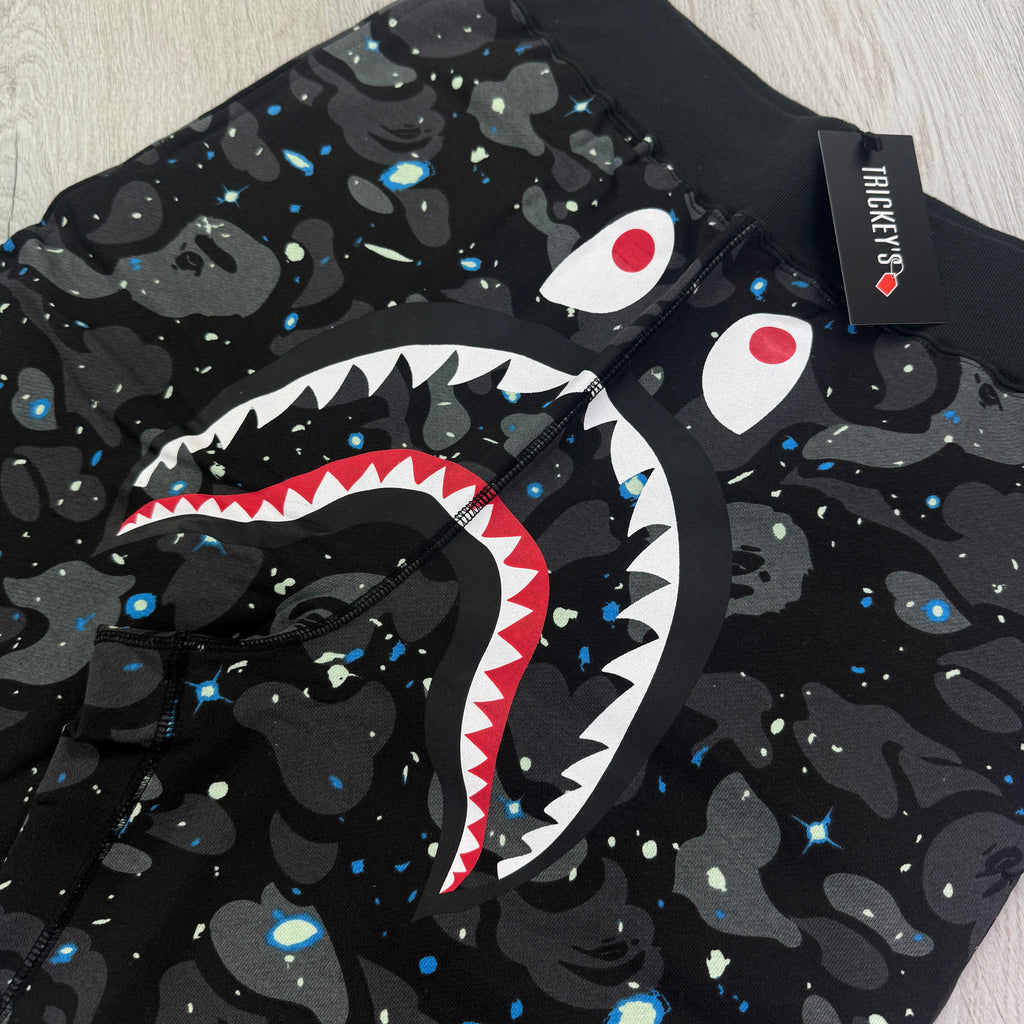 Bape Men’s Space Camo Shark Shorts