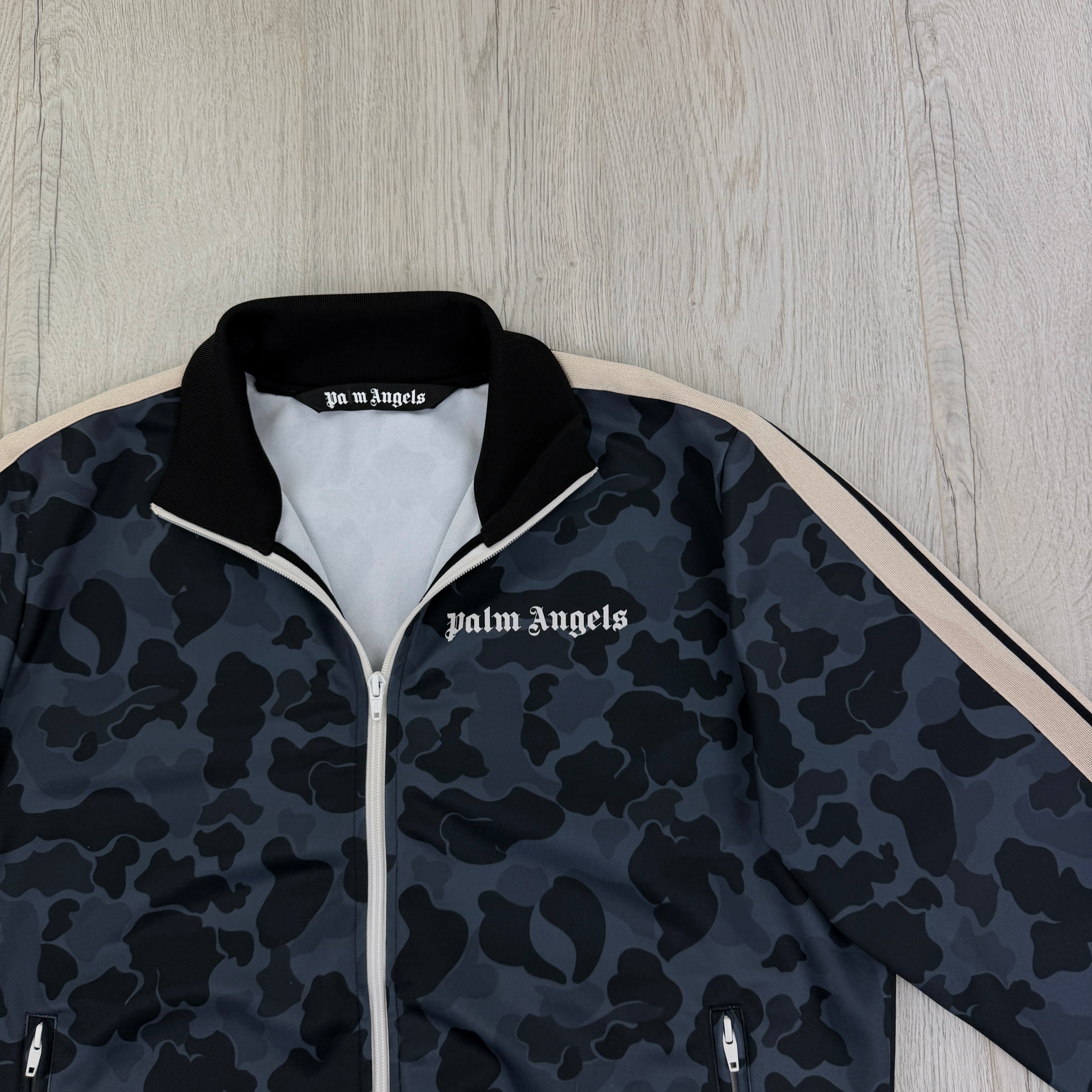 Palm Angels Men’s Camo Zip-up Track Jacket - XL Slim