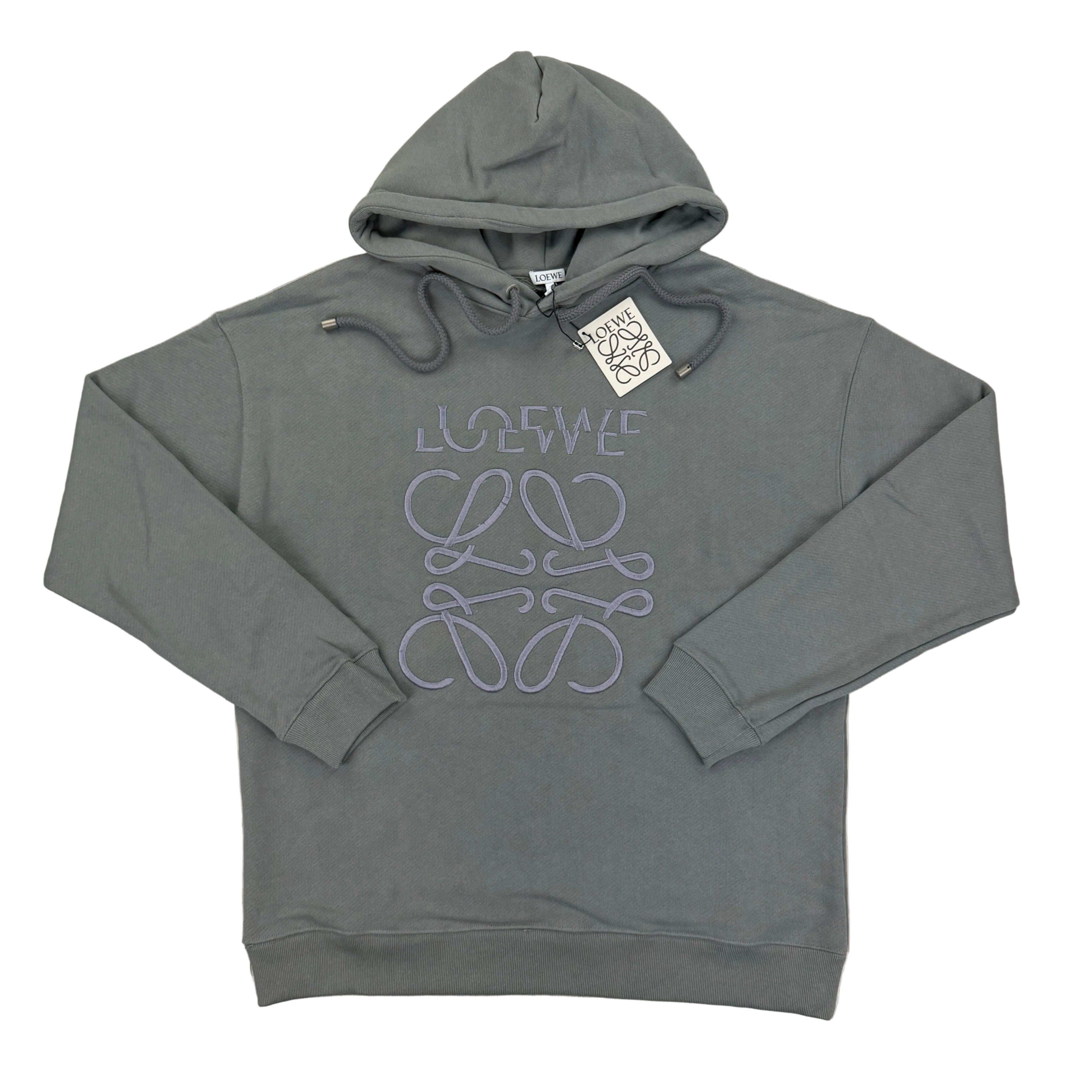 Loewe Men's Grey Pullover Hoodie – Trickey.store