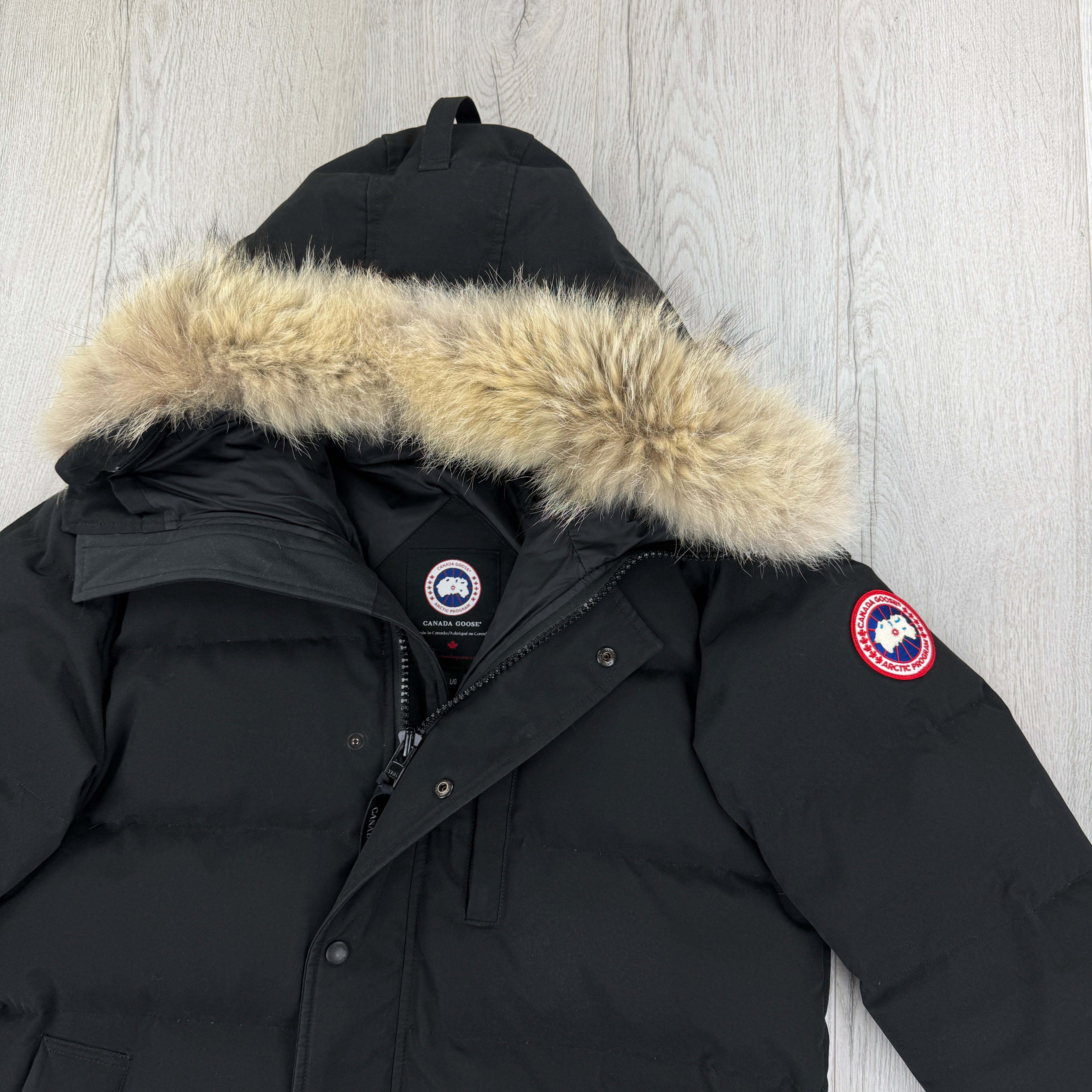 Canada Goose Men’s Black Carson Parker Jacket - Large