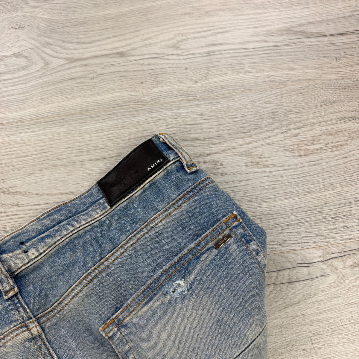 Amiri Men’s Light Blue Denim MX1 Jeans - Uk 34
