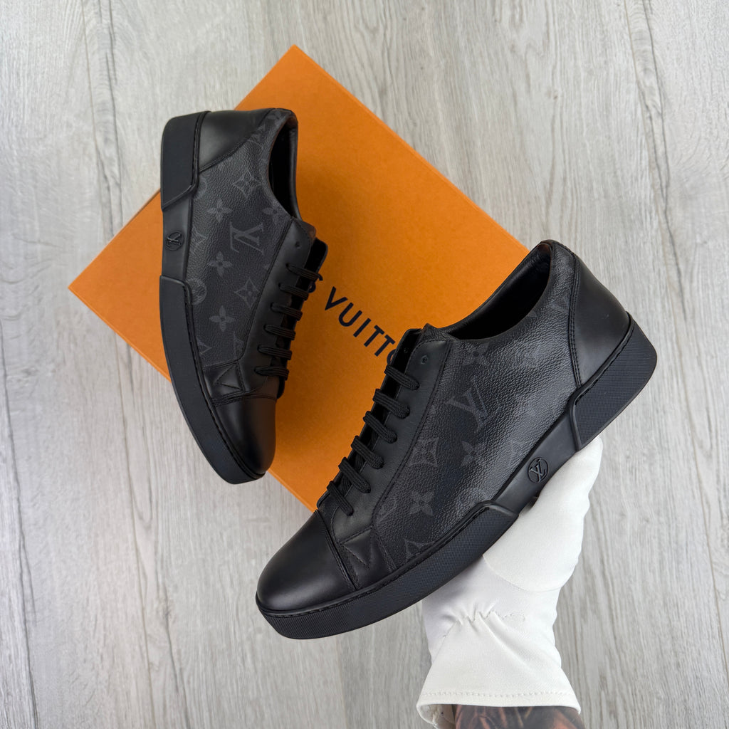 Louis Vuitton Men’s Black Damier Low Trainers - Uk 8 (Fit 8.5)