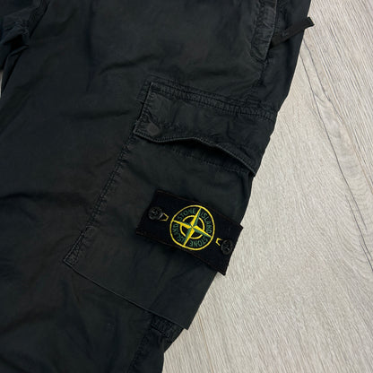 Stone Island Men’s Black Cargo Trousers