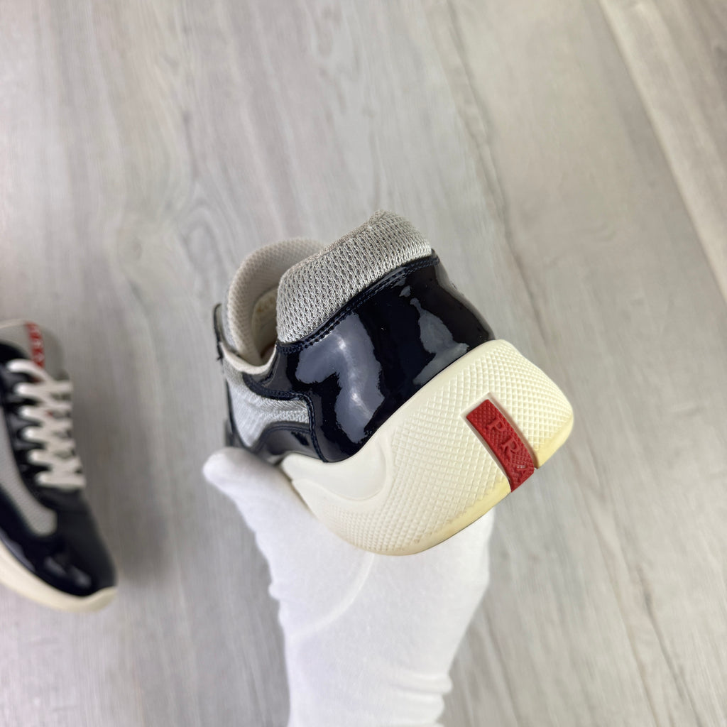 Prada Cups Dark Grey / White Trainers - Uk 11