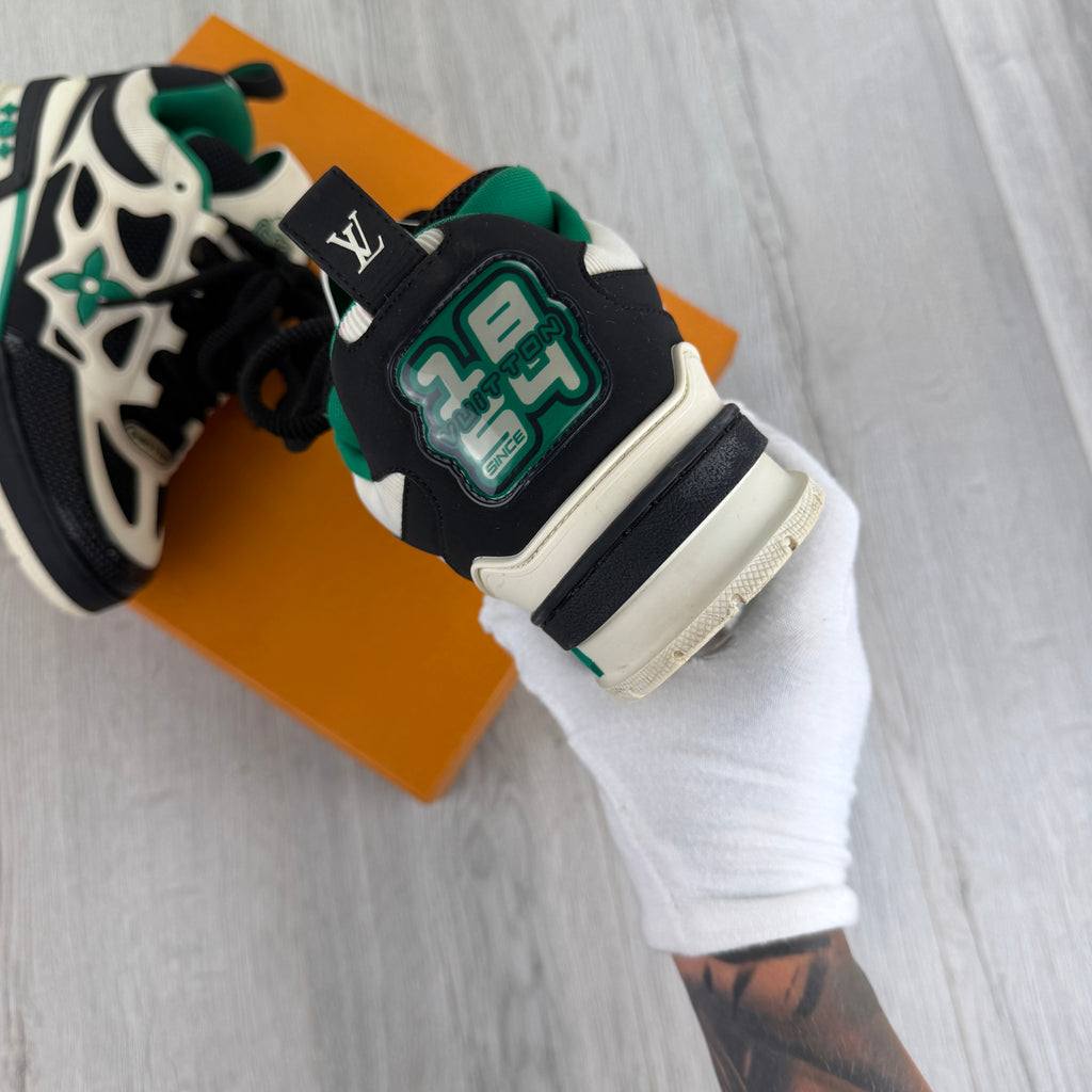 Louis Vuitton Men’s Black & Green Skate Trainers - Uk 7 (Fit Uk 8)