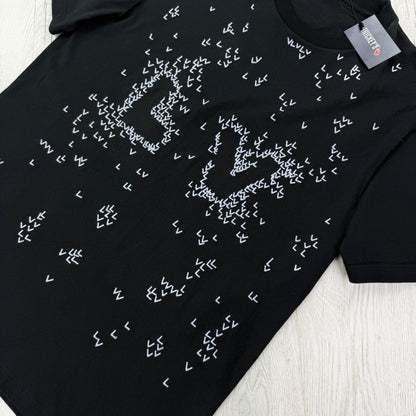 Louis Vuitton Men’s Black LV Spread Embroidered T-shirt - XL