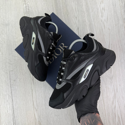 Dior B22 Men’s Triple Black Runners - 41 (Fit Uk 7)