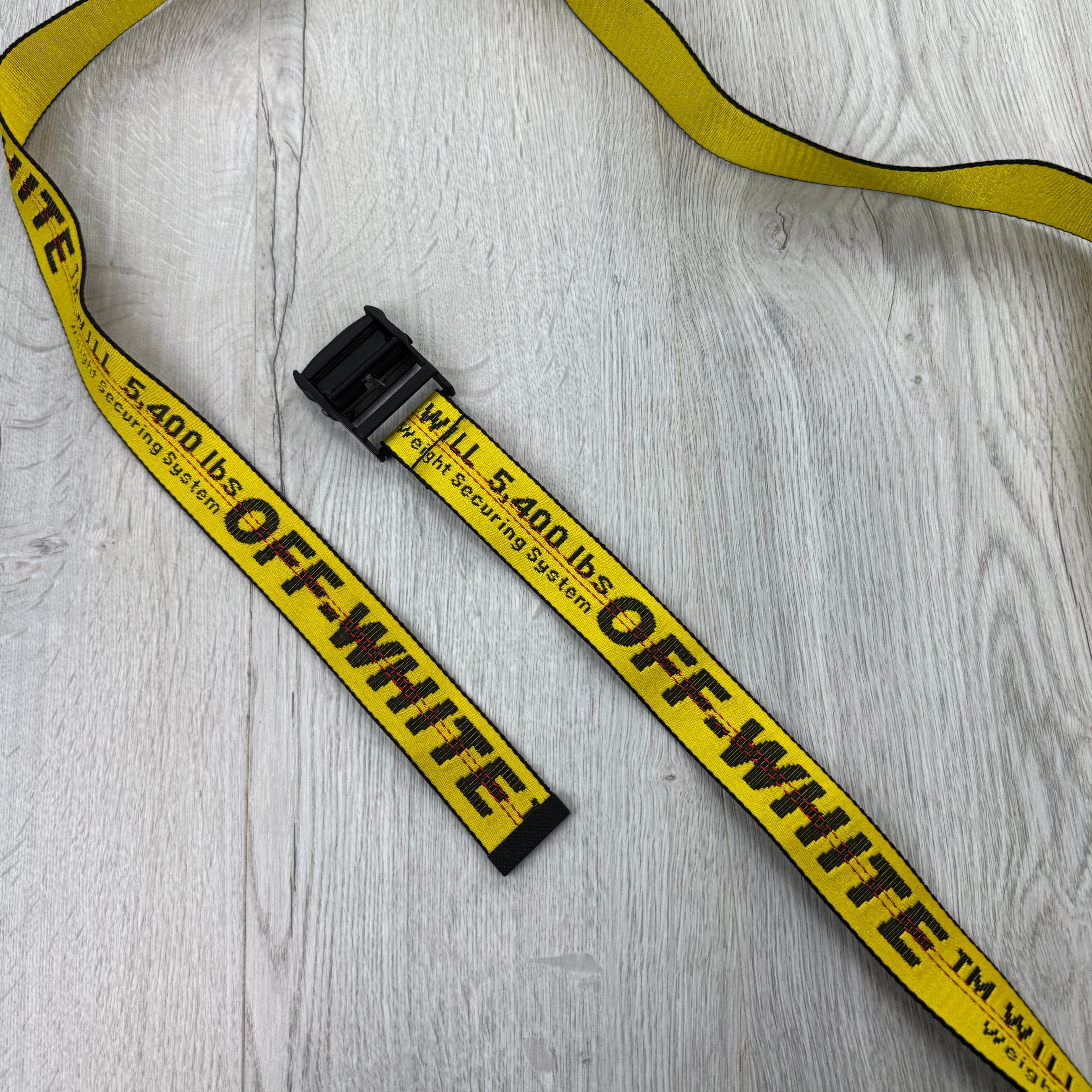 Off-white Men’s Classic Industrial Yellow Black Belt