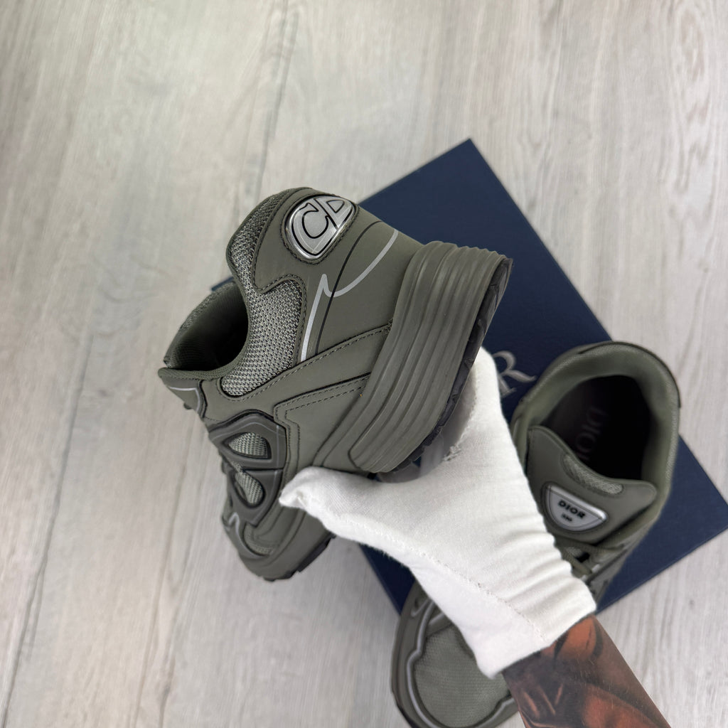 Dior B30 Men’s Khaki CD Mesh Trainers - 45 (Fit Uk 11)
