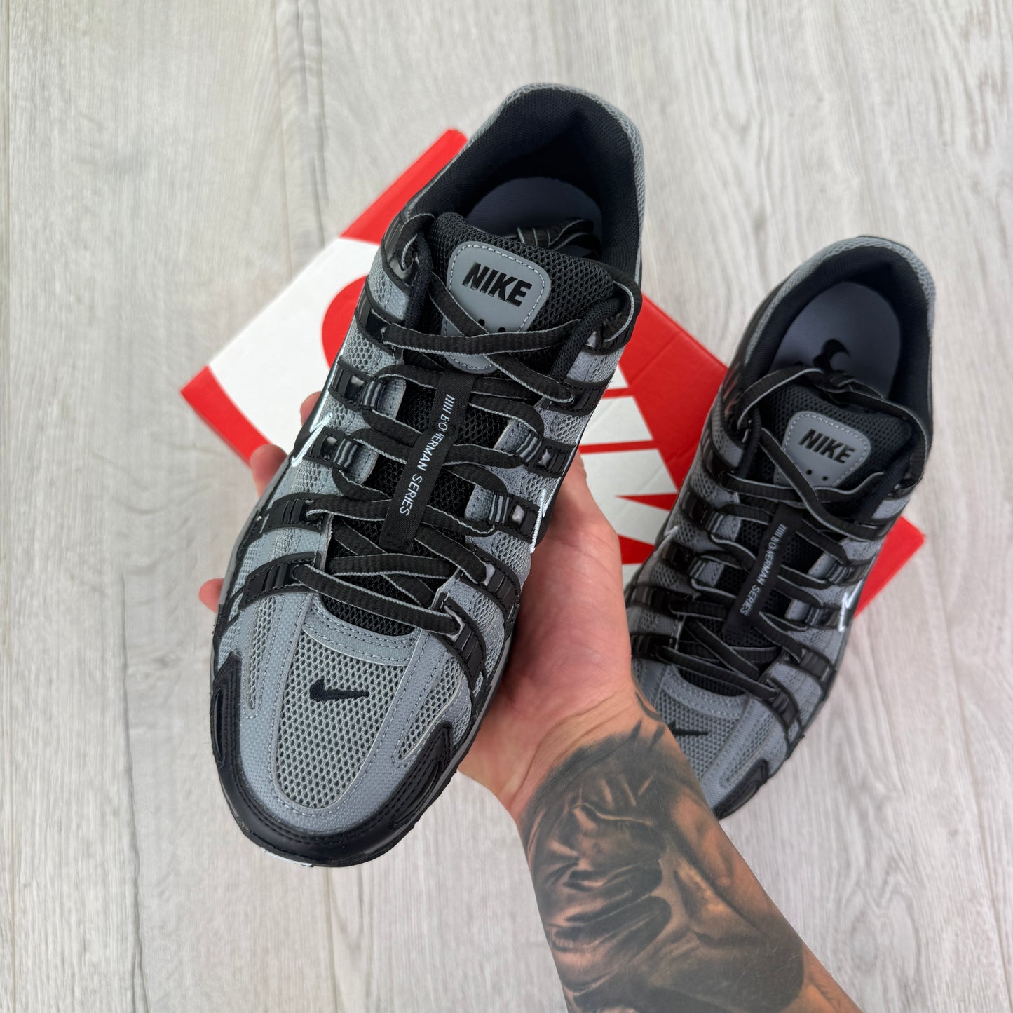 Nike P-6000 Black / Cool Grey Trainers