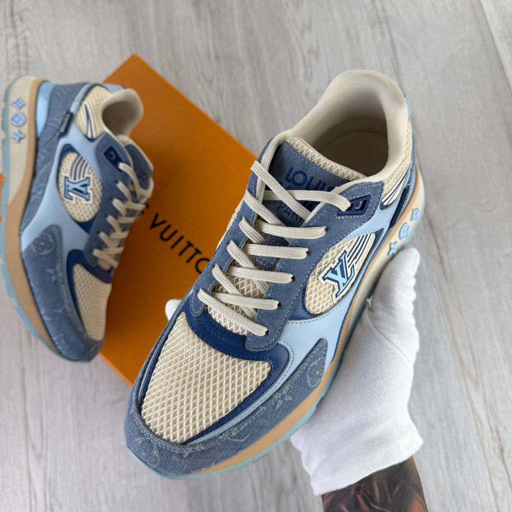 Louis Vuitton Men’s Blue Run Away Trainers - Uk 7.5 (Fit Uk 8)