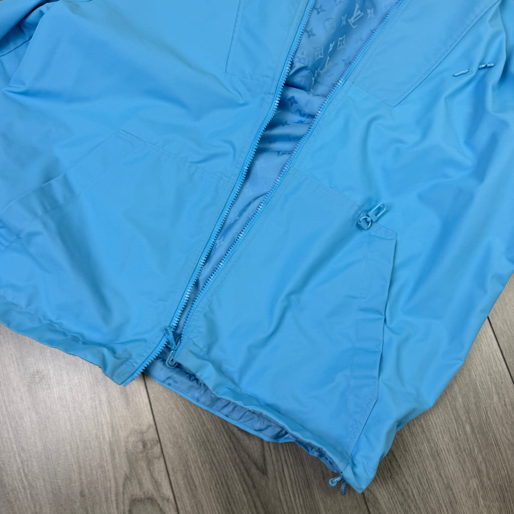 Louis Vuitton Men’s Monogram Reversible Blue Windbreaker Jacket - Size 50 (M/L)