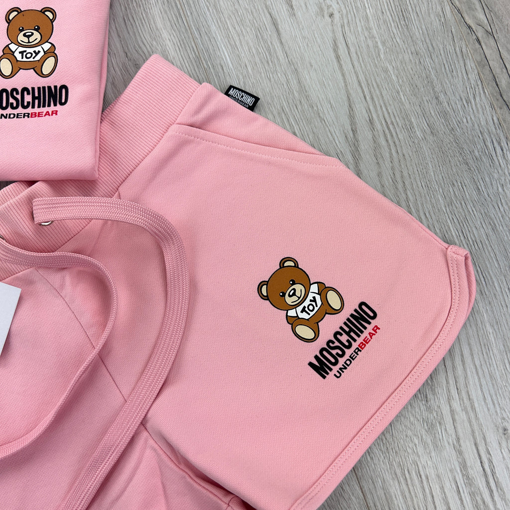 Moschino Under-bear Women’s Pink Jumper & Shorts