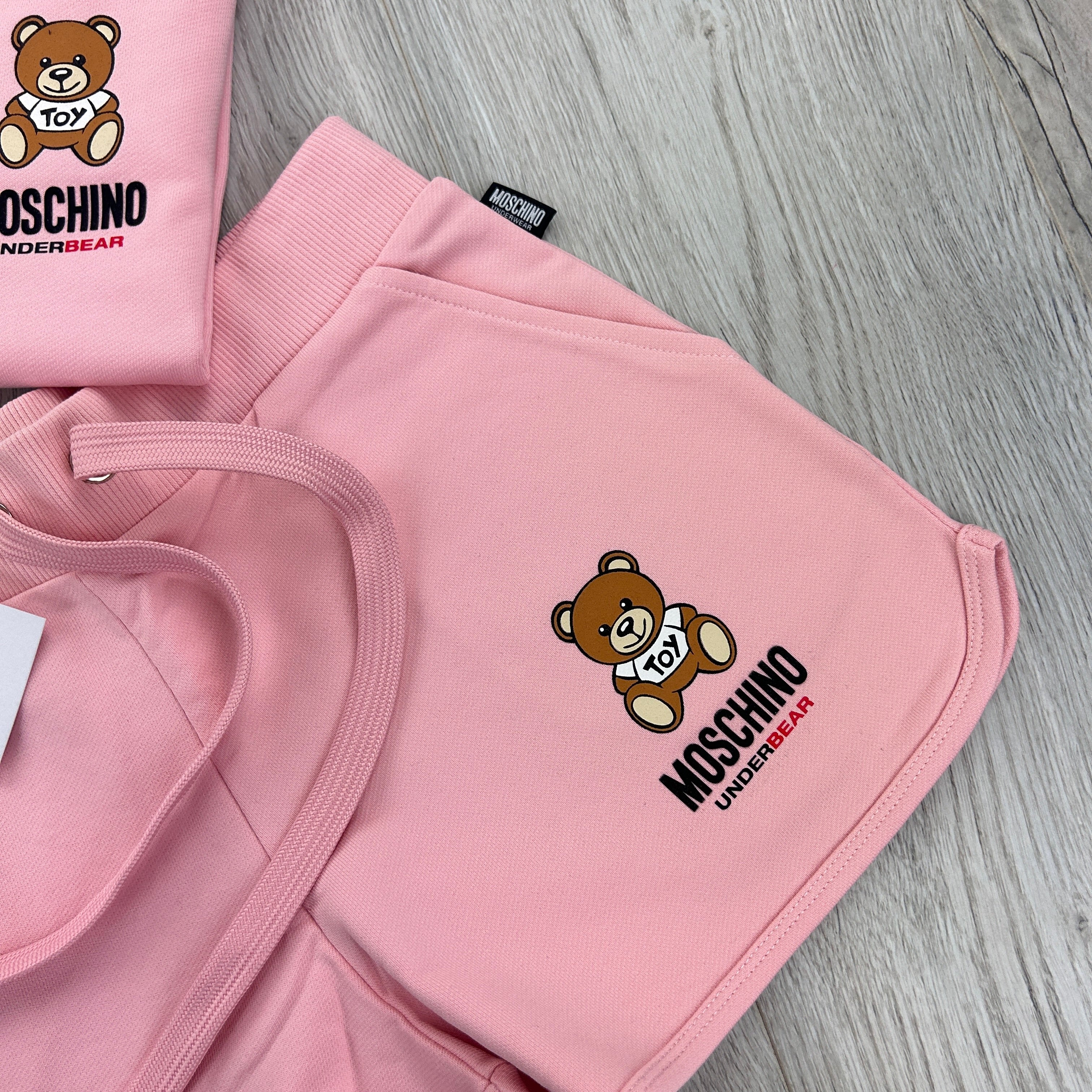 Moschino Under-bear Women’s Pink Jumper & Shorts