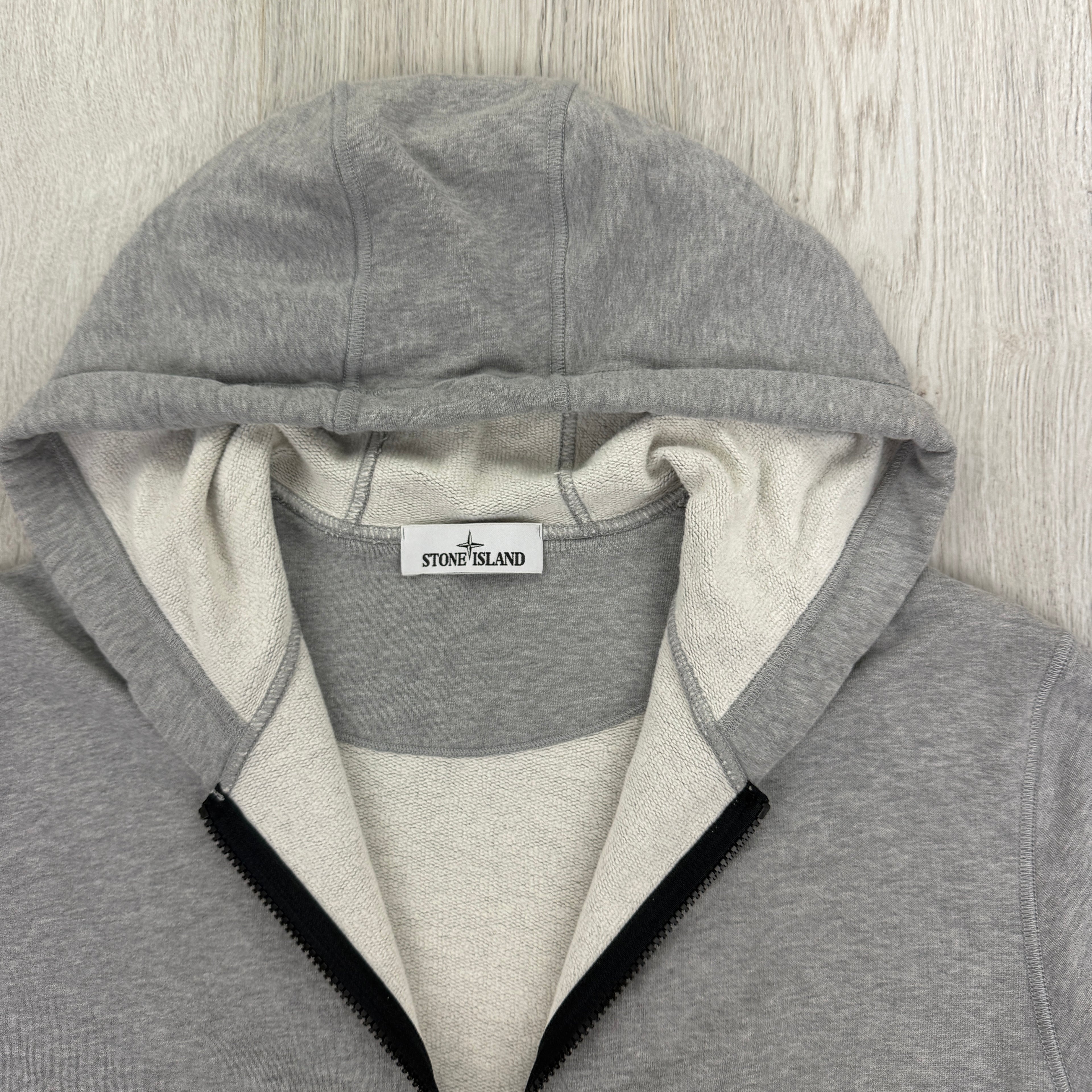 Stone Island Men’s Grey Zip-up Hoodie - XL