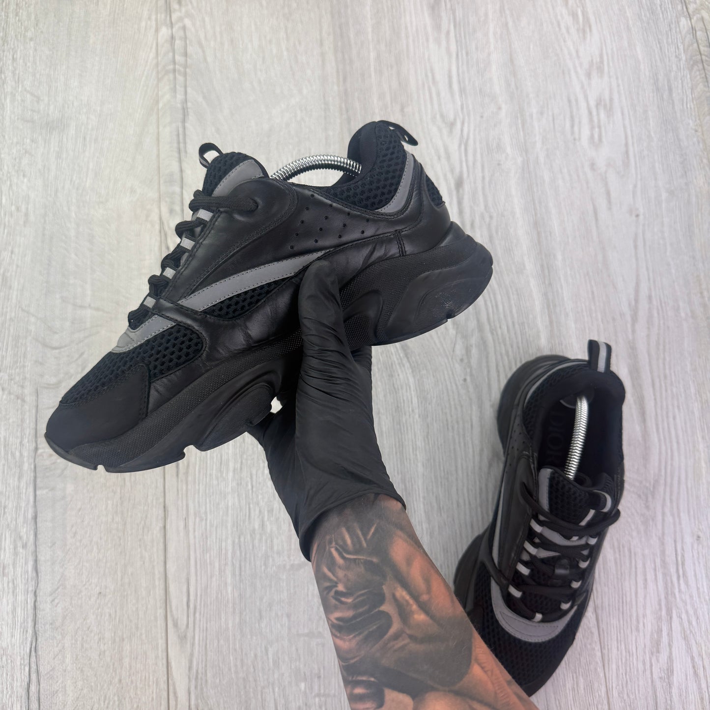 Dior B22 Men’s Triple Black Trainers - 43 (Fit Uk 8/8.5)