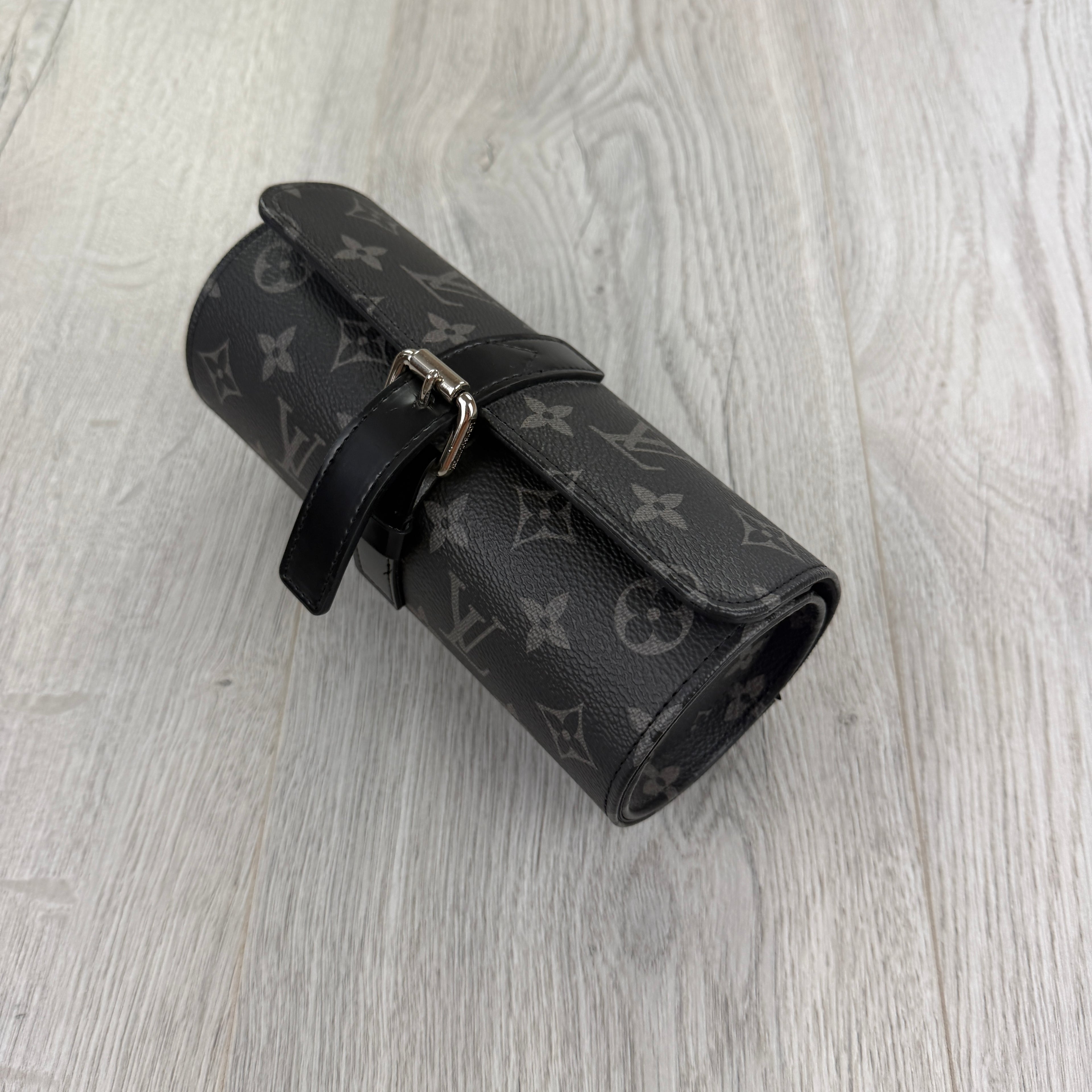 Louis Vuitton Black Monogram 3 Watch Case