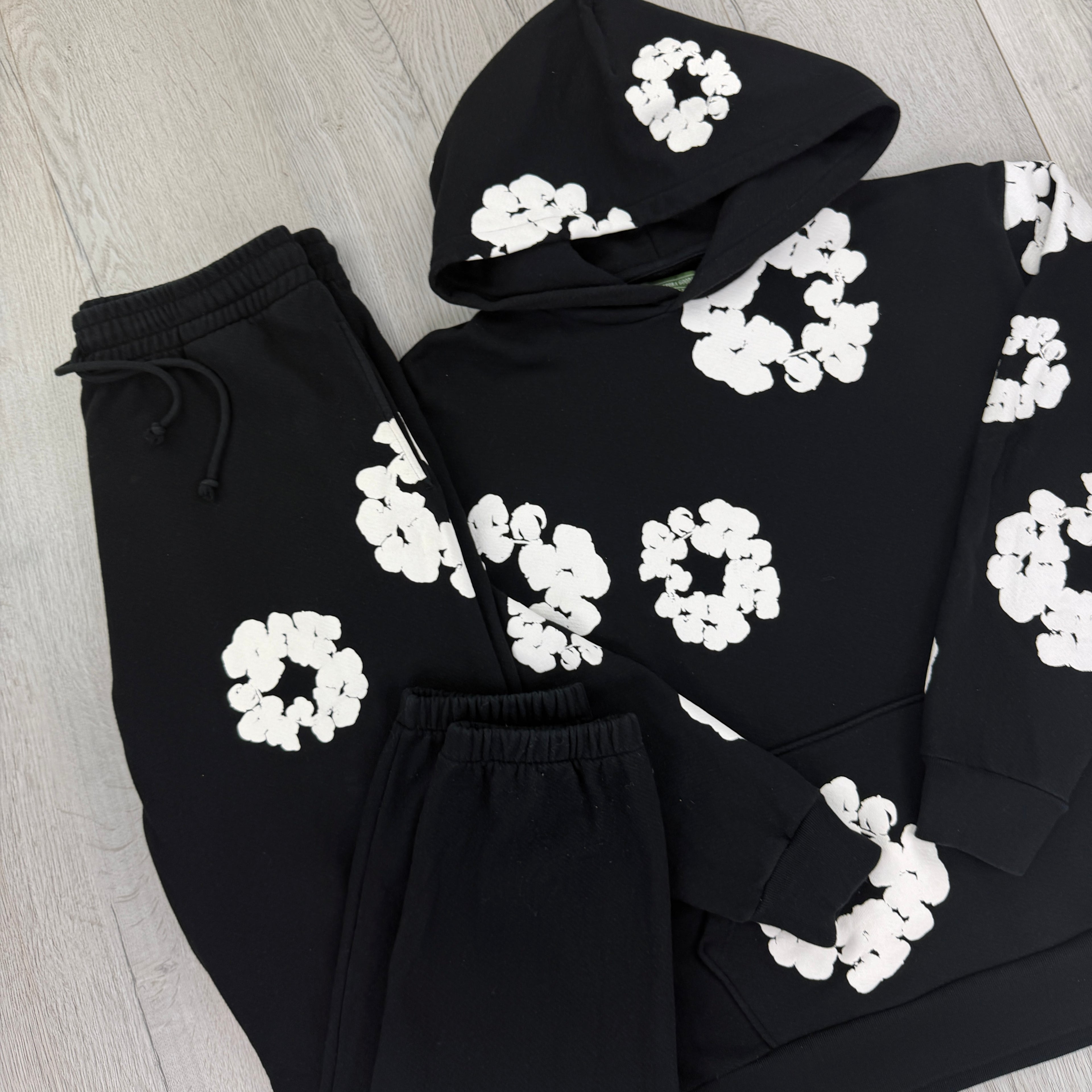 Denim Tears Black White Tracksuit - Large