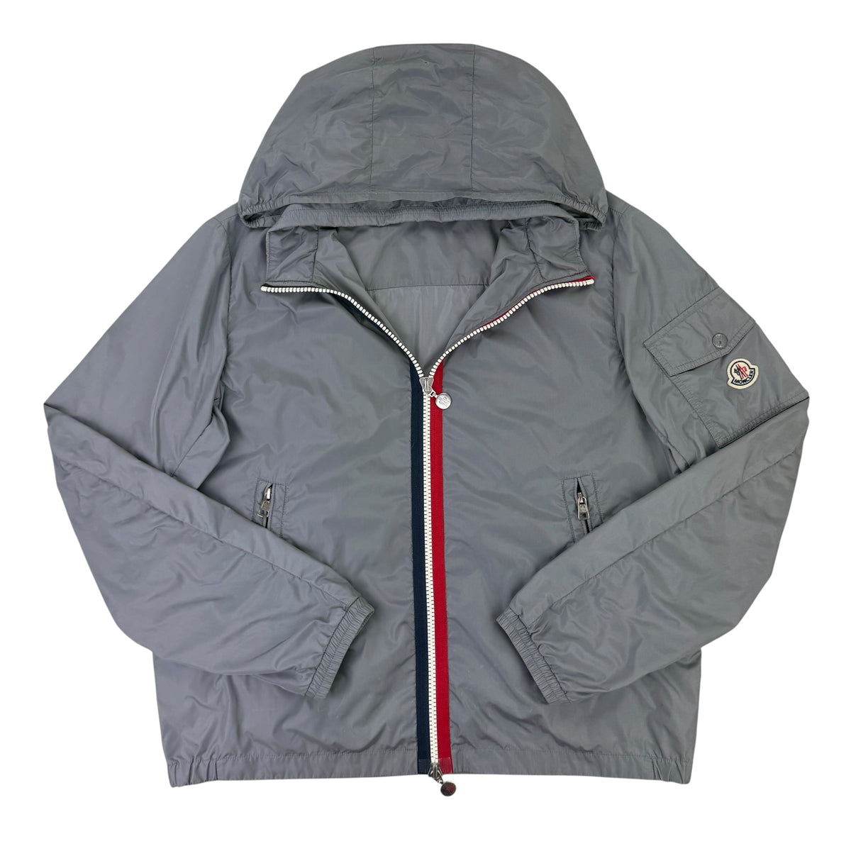 Moncler Keralle Men’s Grey Zip-up Windbreaker Jacket - Size 5