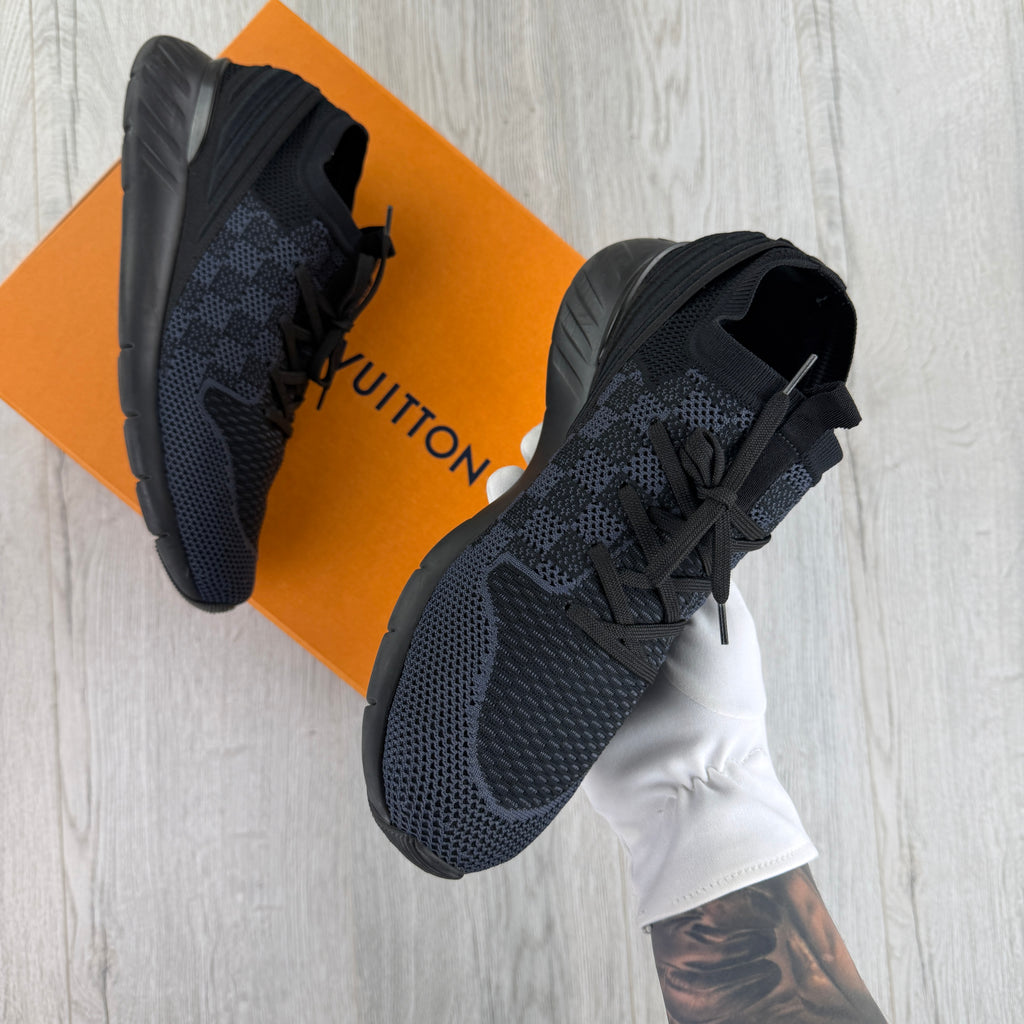 Louis Vuitton Men’s Black Fastline Trainers - Uk 8.5