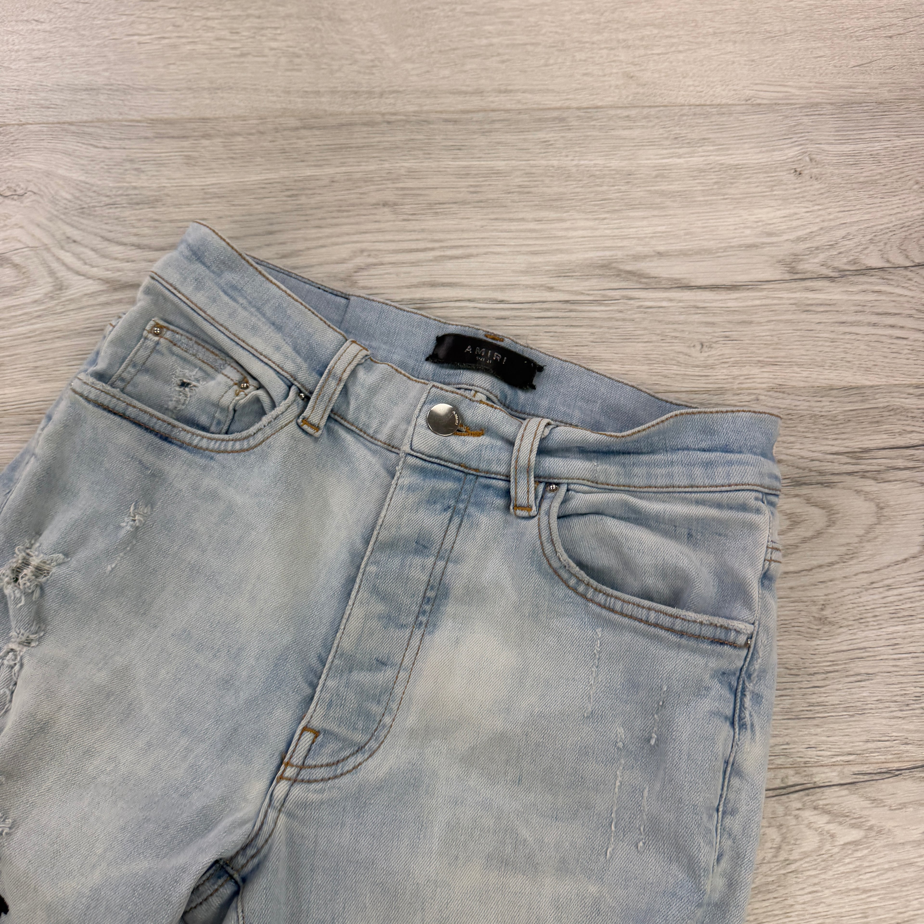 Amiri Men’s Blue Denim MX1 Jeans - Uk 31