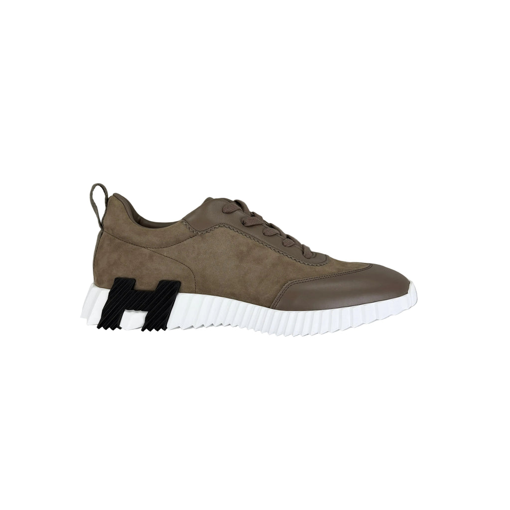 Hermes Men’s Etoupe Bouncing Sneakers - 42 (Fit UK 8)