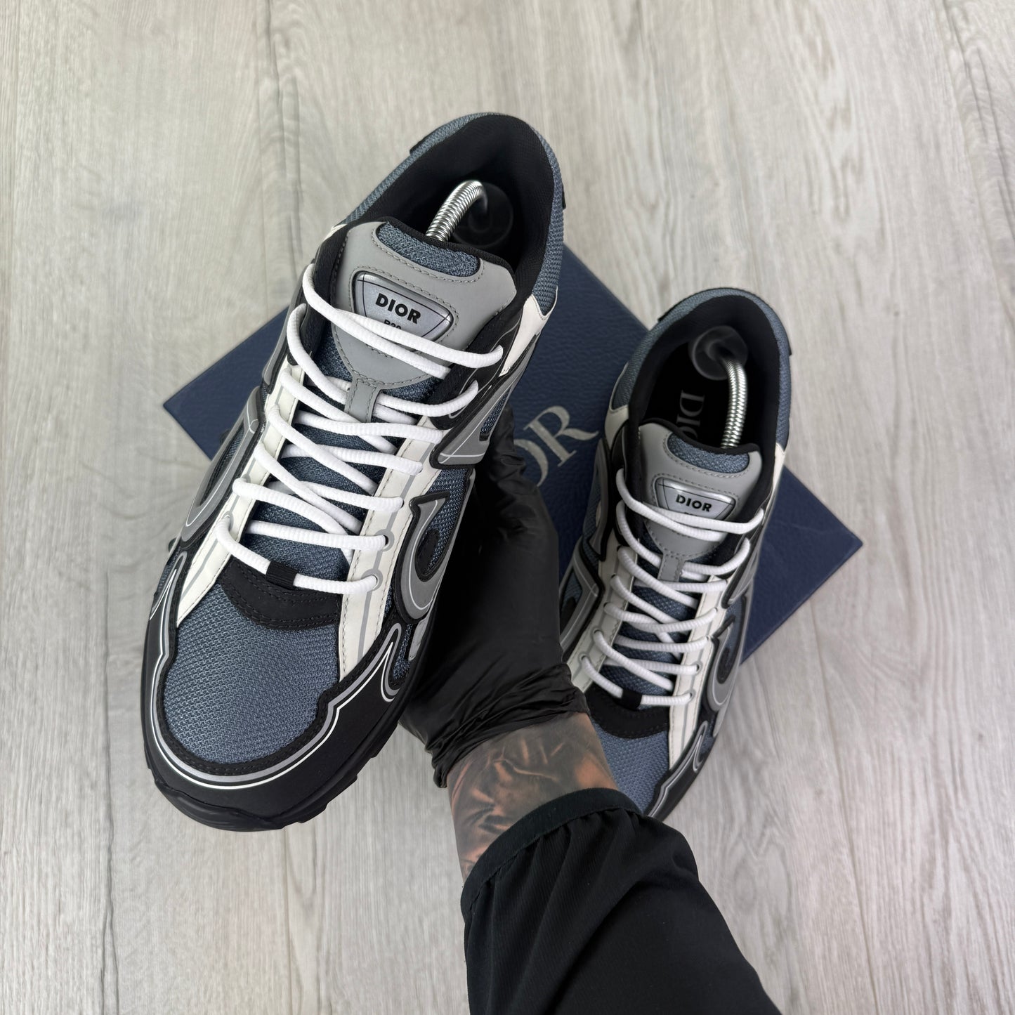 Dior B30 Men’s Blue Grey / White / Black Trainers - 45 (Fit Uk 11)