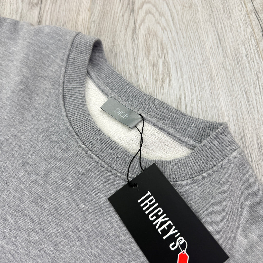 Christian Dior Men’s Grey Crewneck Jumper - Medium Slim