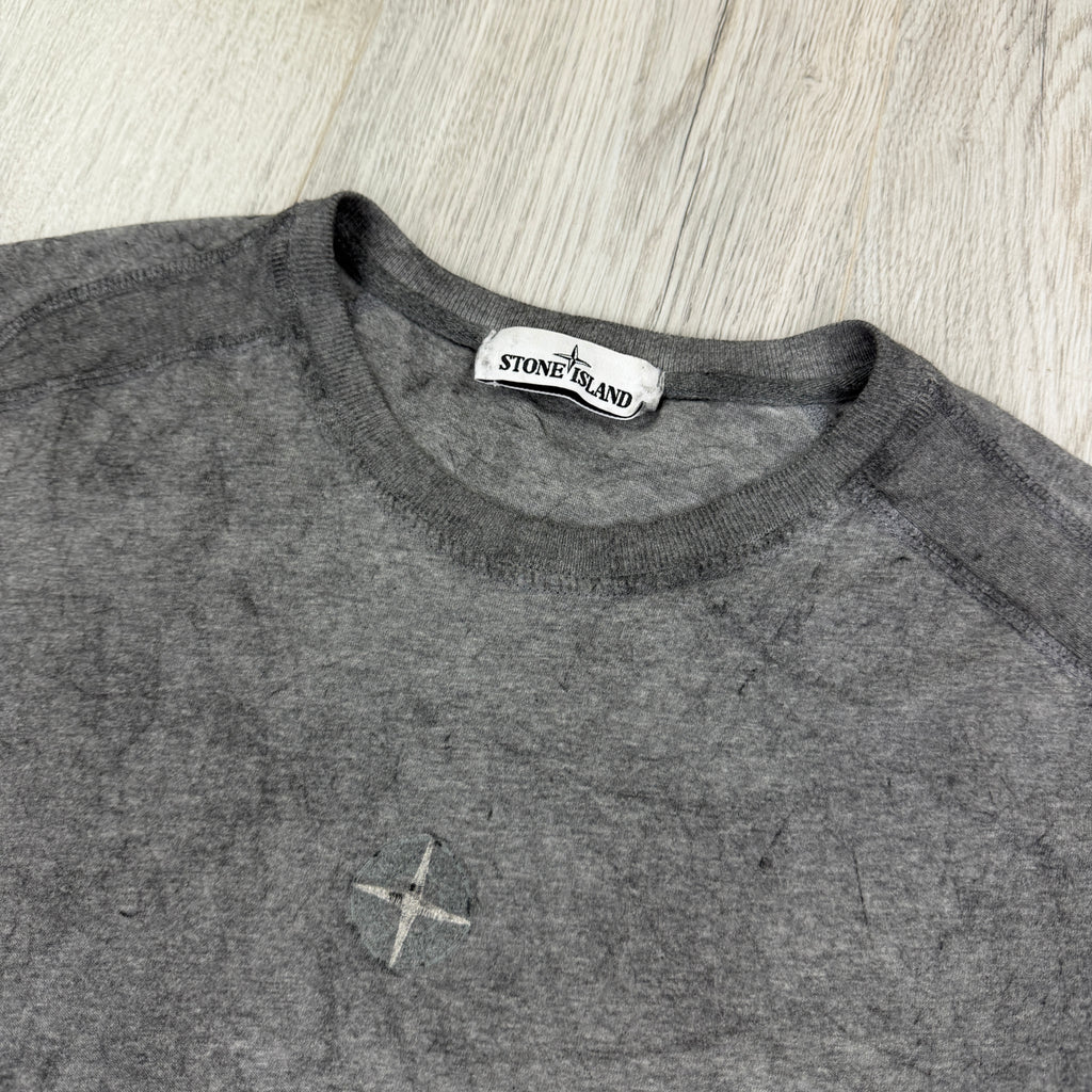 Stone island Men’s Grey Smoke T-shirt - Medium