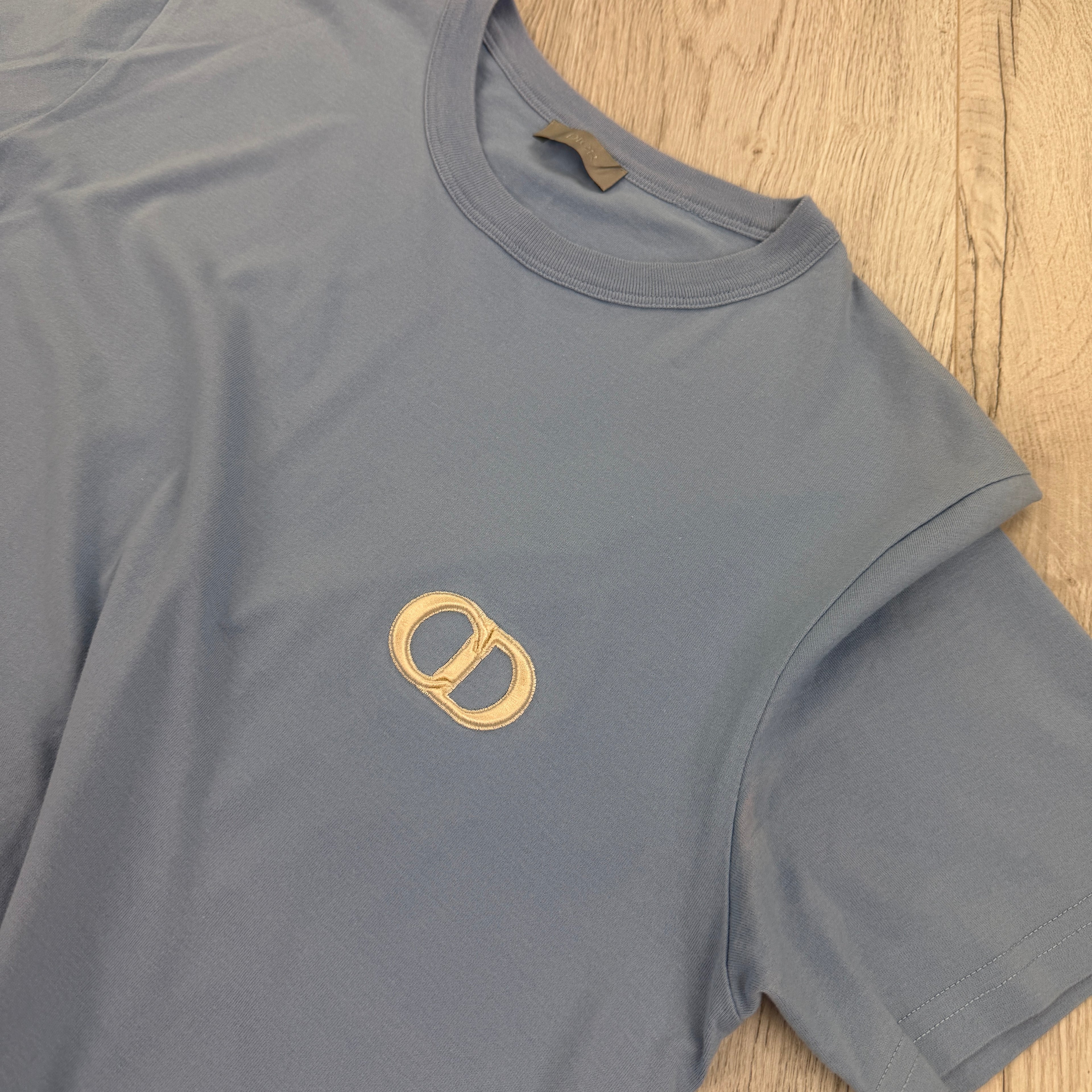 Christian Dior Men’s Baby Blue T-shirt - Medium