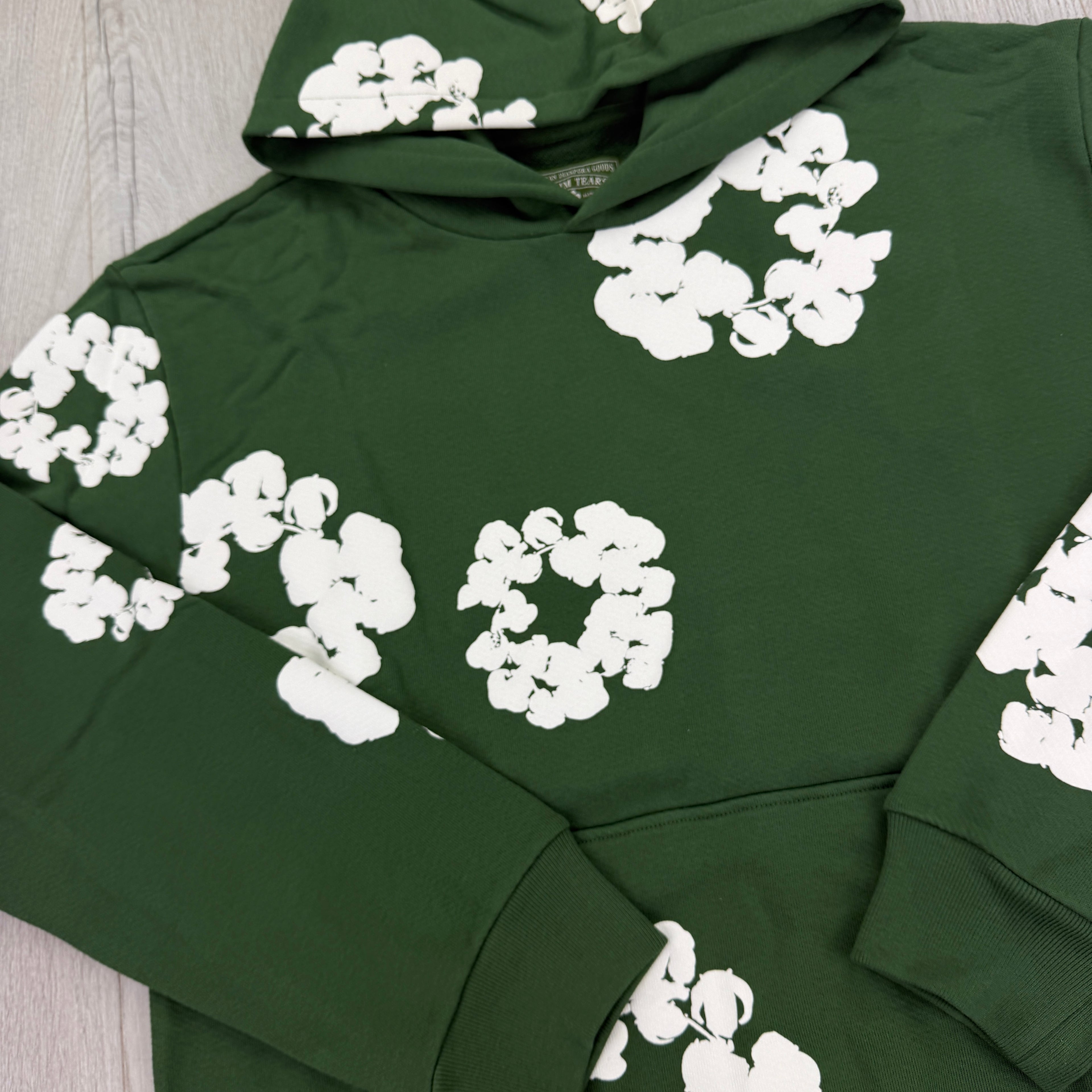 Denim Tears Green Pullover Hoodie