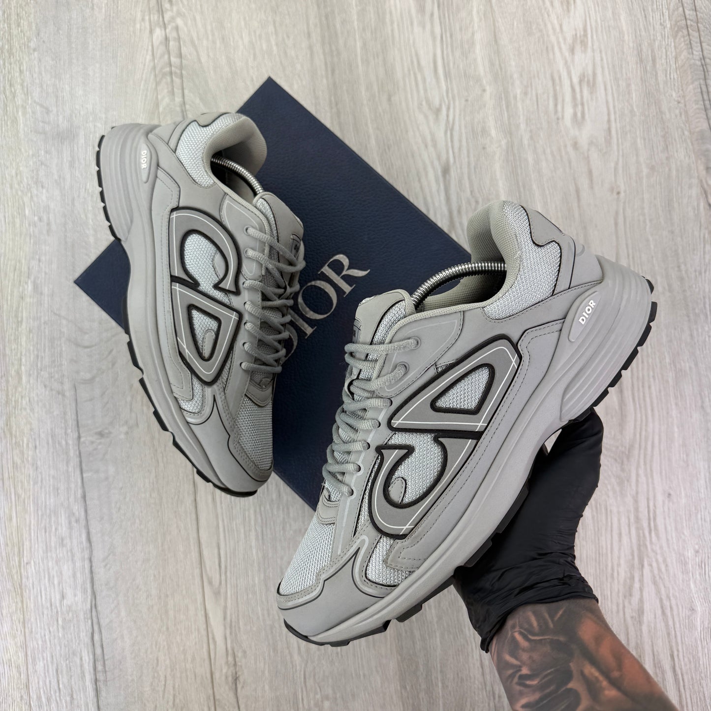 Dior B30 Men’s All Grey Trainers - 45 (Uk 11)
