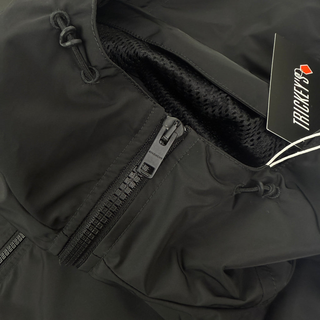 Givenchy Men’s Black Zip-up Windbreaker Jacket - 44