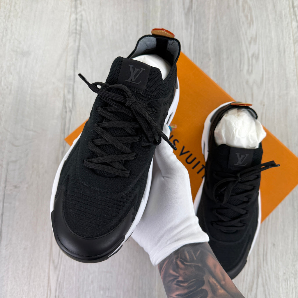 Louis Vuitton Men’s Black & White Tatic Trainers - Uk 7 (Fit 8)