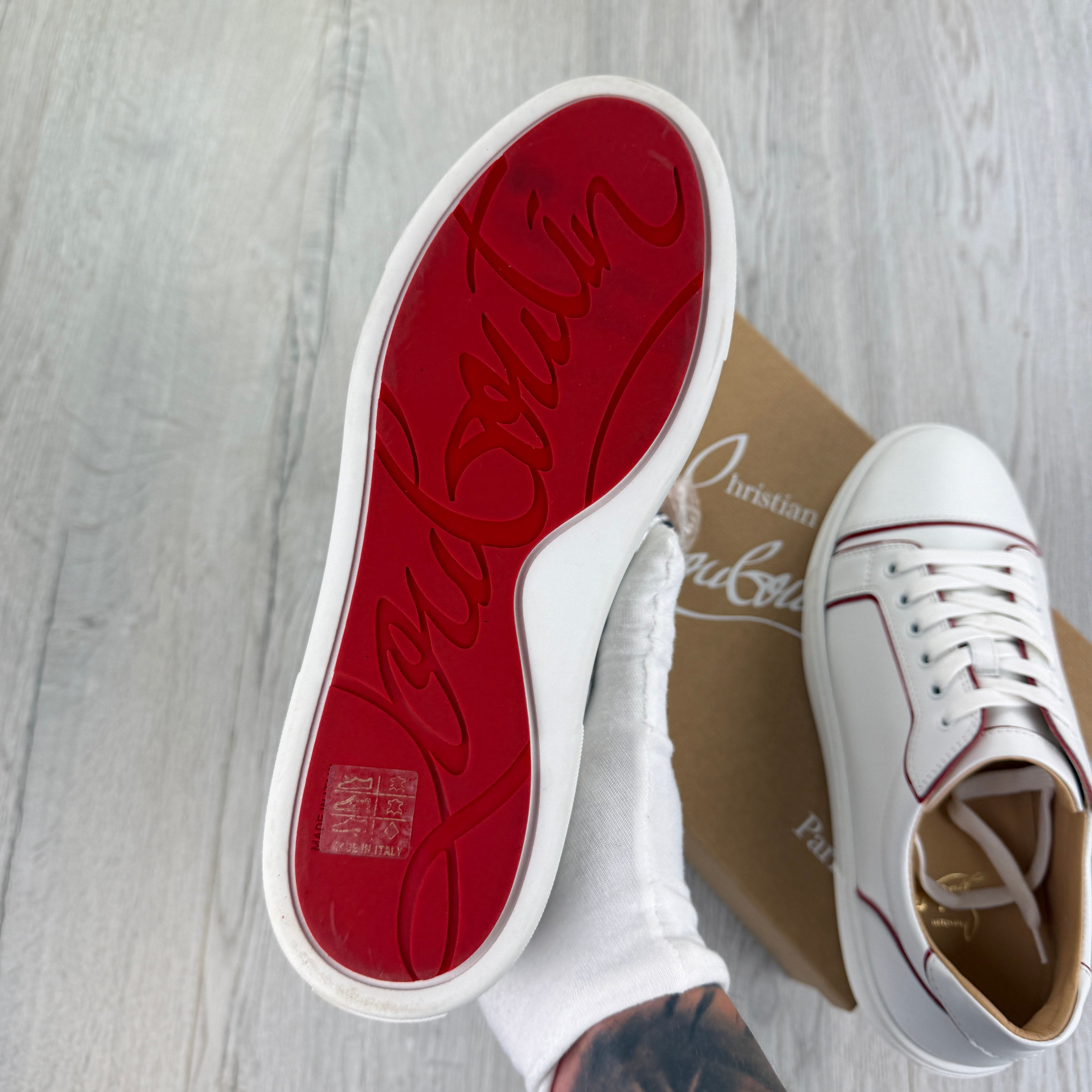 Christian Louboutin Women’s White Sneakers - 40.5 (Fit Uk 6.5/7)