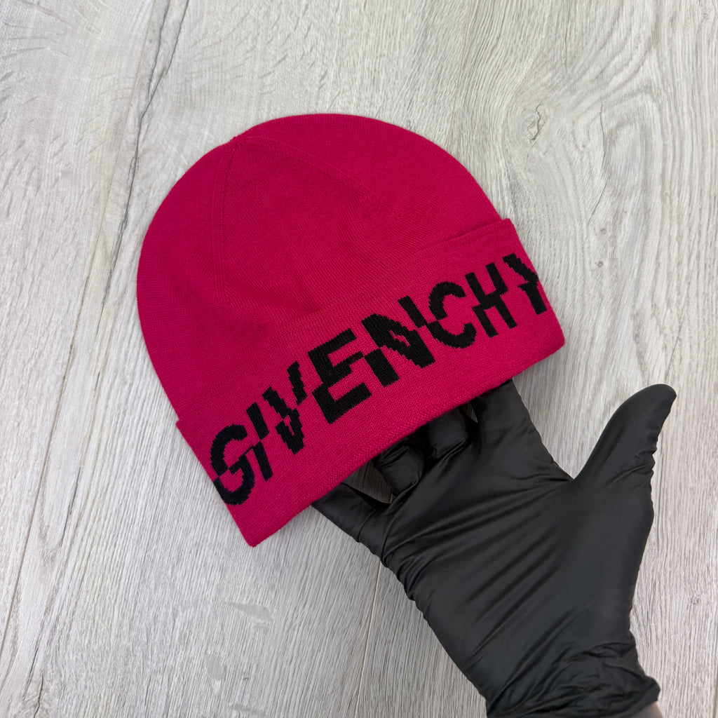 Givenchy Men’s Pink Wool Beanie