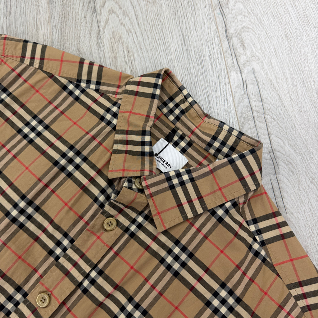 Burberry Men’s Button Up Short-sleeve Shirt - Large