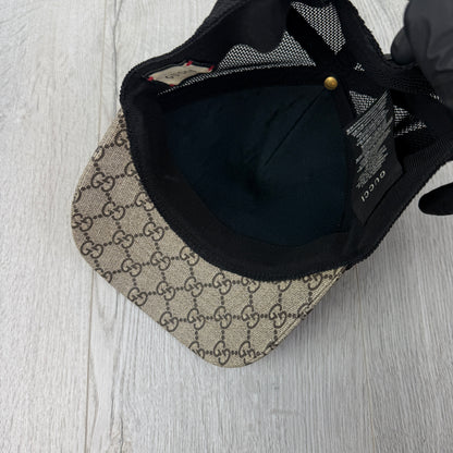 Gucci Men’s Beige GG Tiger Baseball Cap - Medium