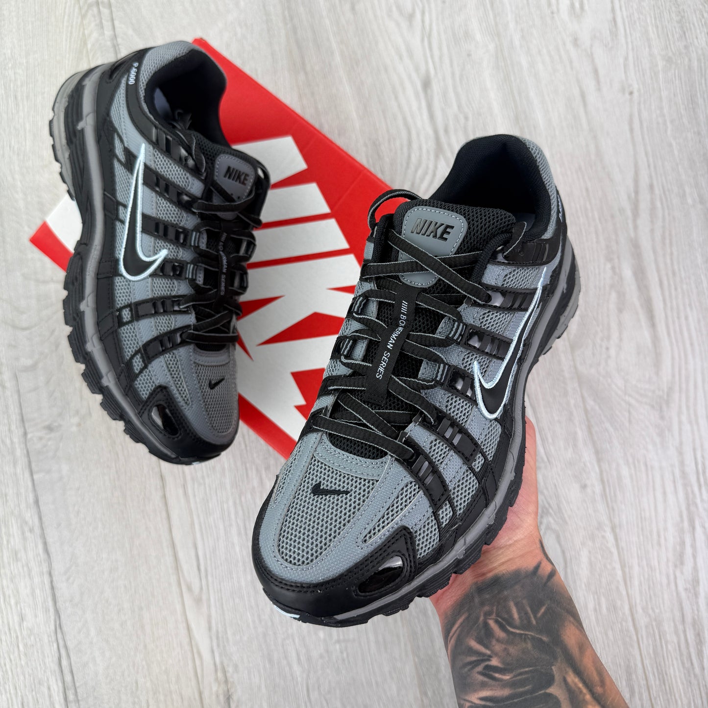 Nike P-6000 Black / Cool Grey Trainers
