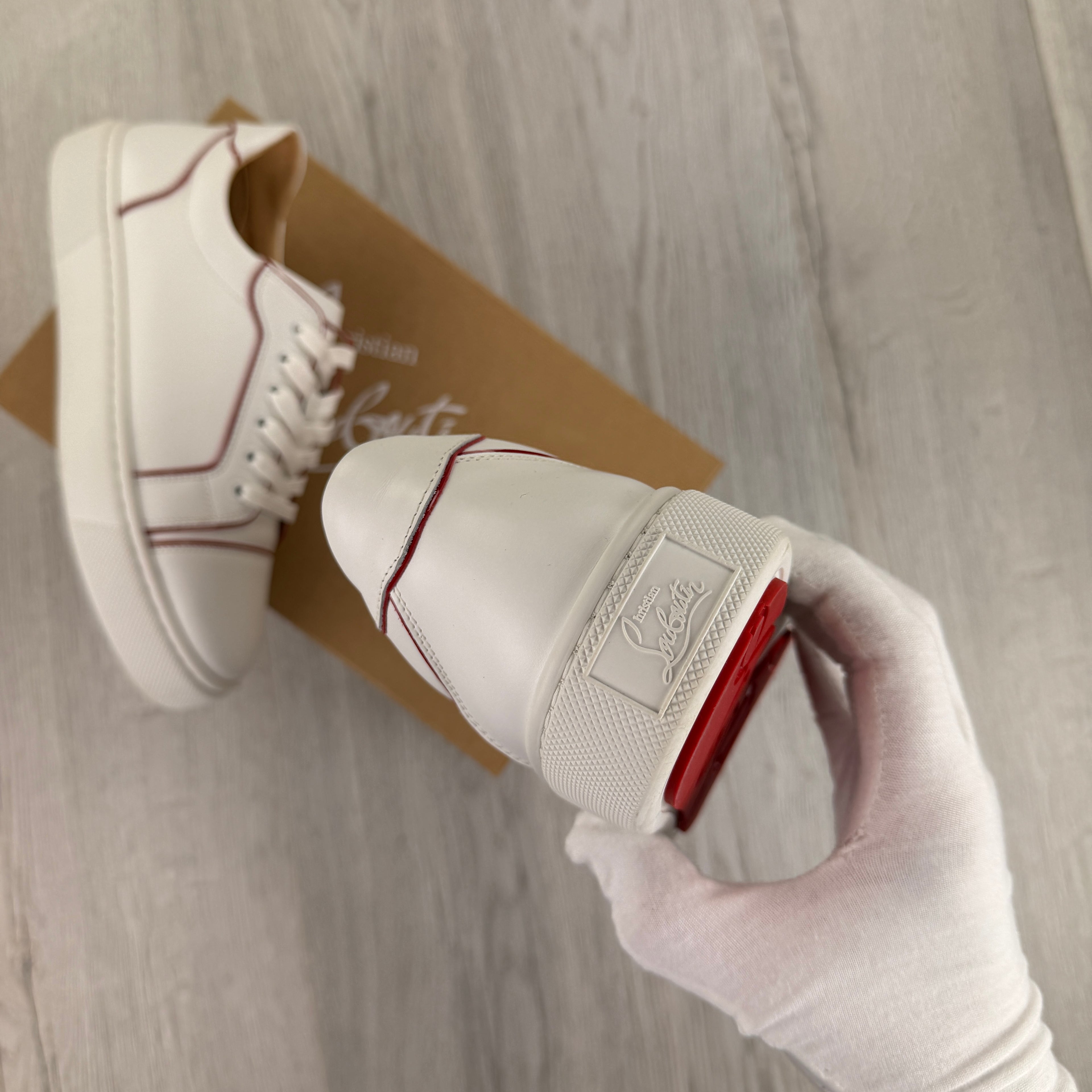 Christian Louboutin Women’s White Sneakers - 40.5 (Fit Uk 6.5/7)