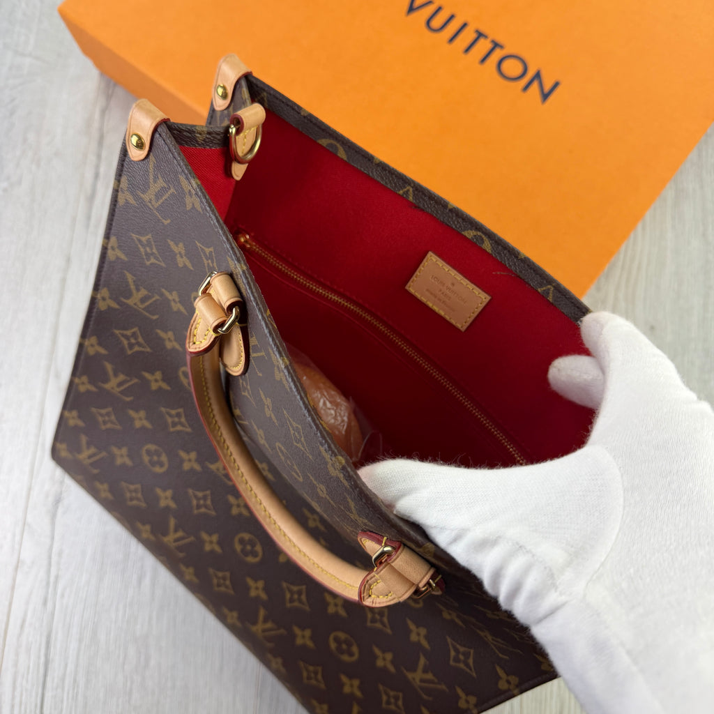 Louis Vuitton Women’s Brown Monogram Cloth Tote Bag
