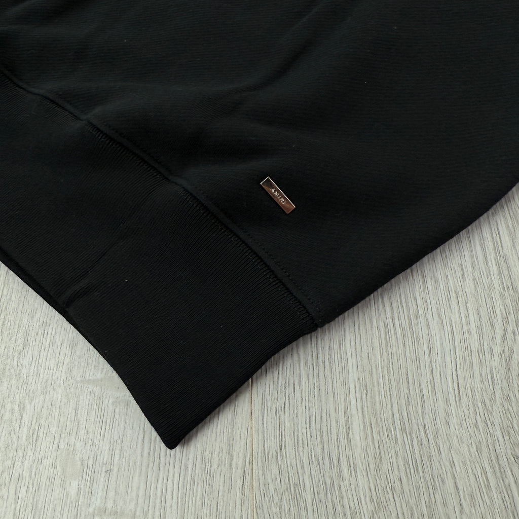 Amiri Men’s Black Crewneck Jumper Red MA Logo - Medium