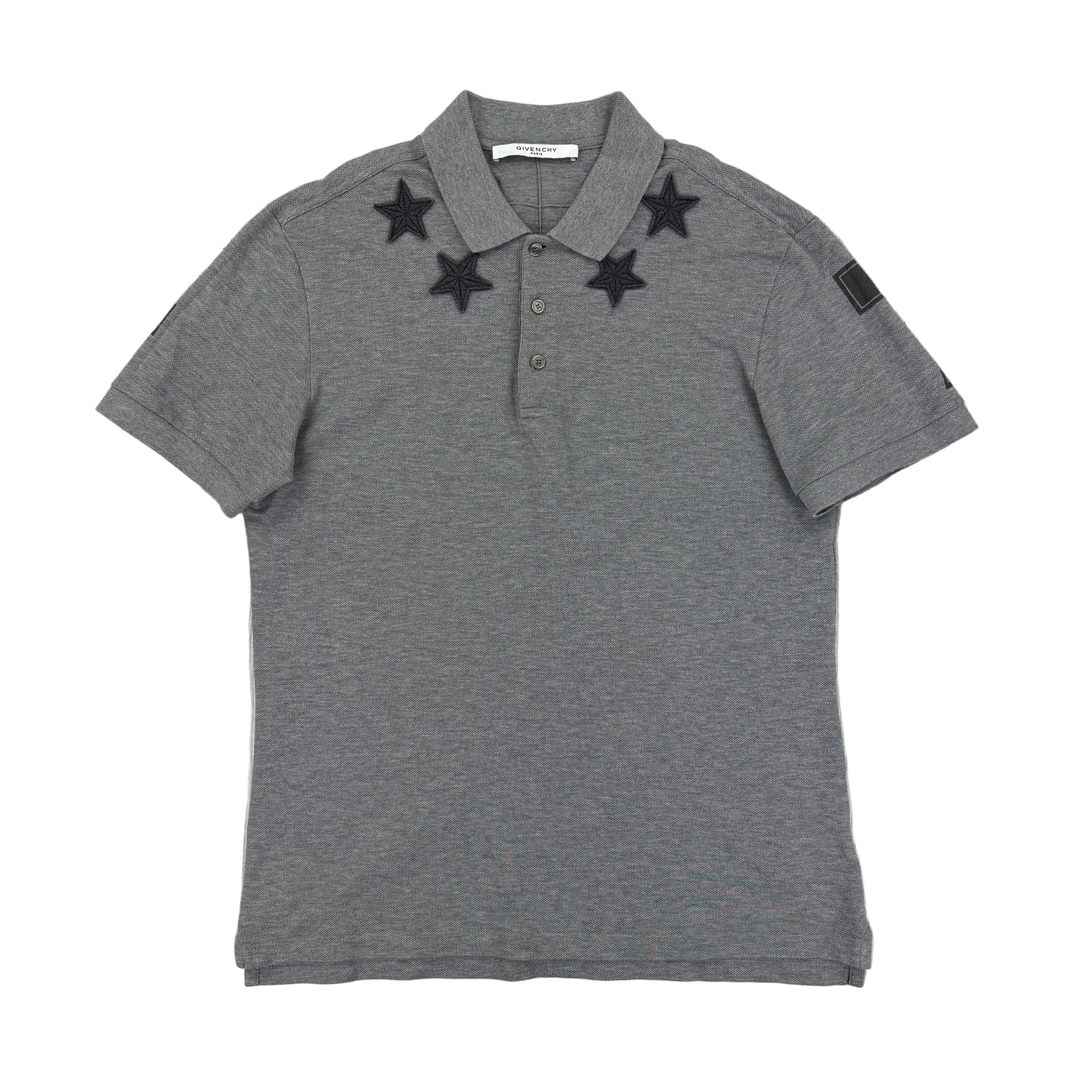 Givenchy Men's Grey Polo Shirt - Large Slim – Trickey.store