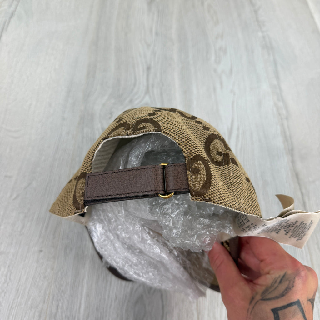 Gucci Women’s Beige GG Interlocking  Baseball Cap - Small