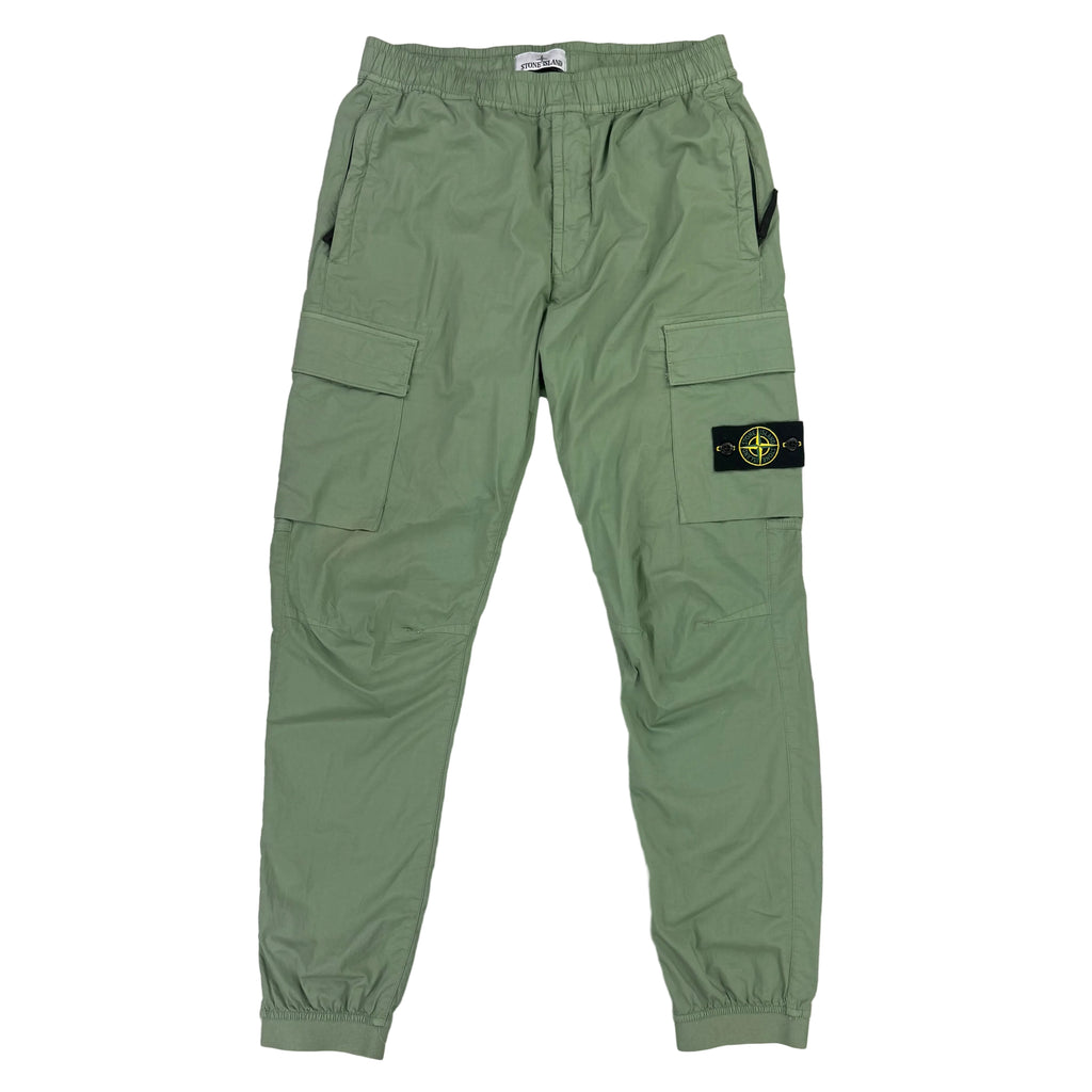 Stone Island Men’s Khaki Cargo Trousers - Uk 32