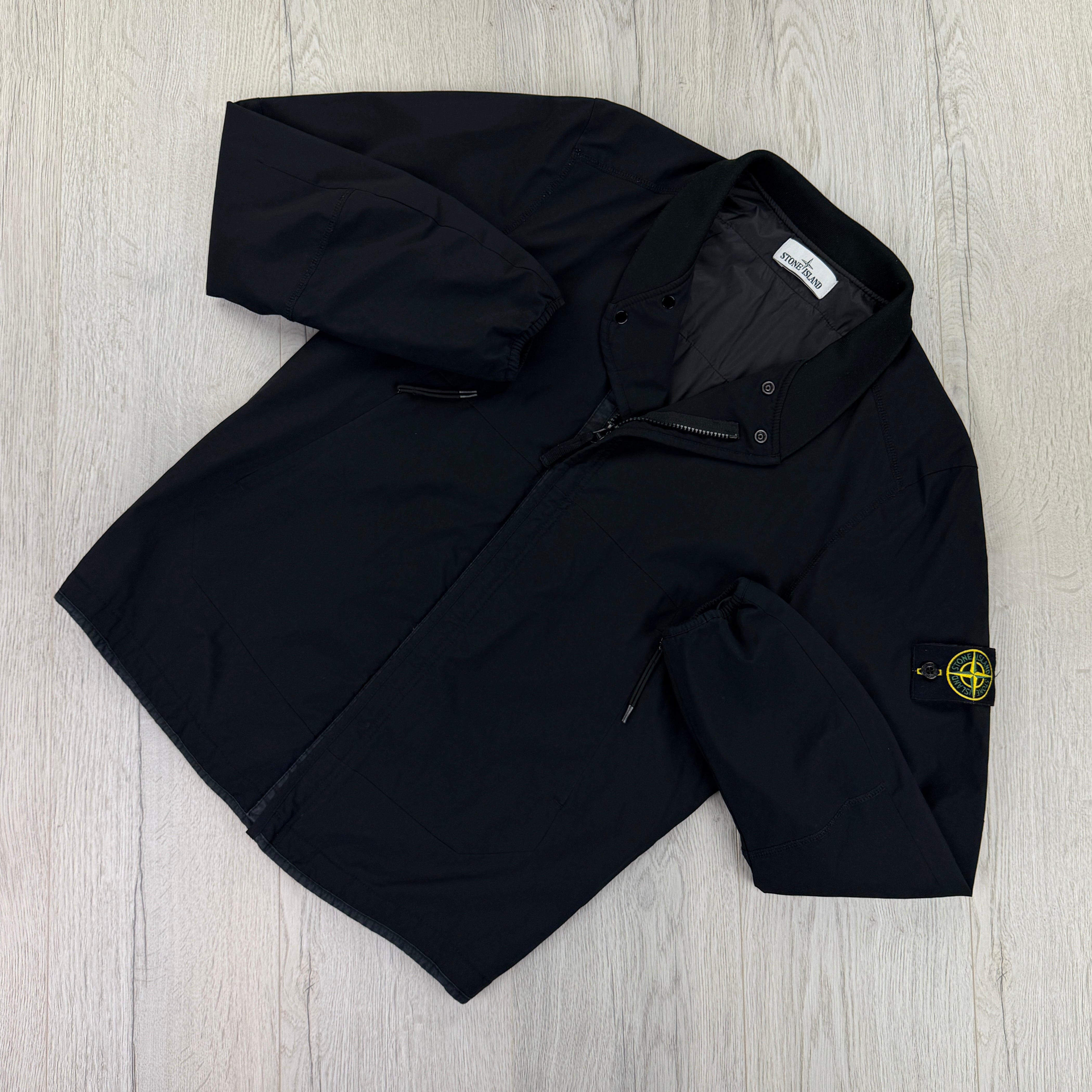 ジャケット・アウター Stone  Soft Shell Bomber Jacket Stone Island Men's Black Soft Shell Bomber Jacket - Large