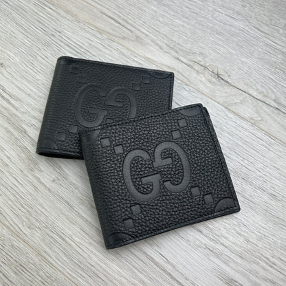 Gucci Men’s Black Jumbo GG Leather Wallet