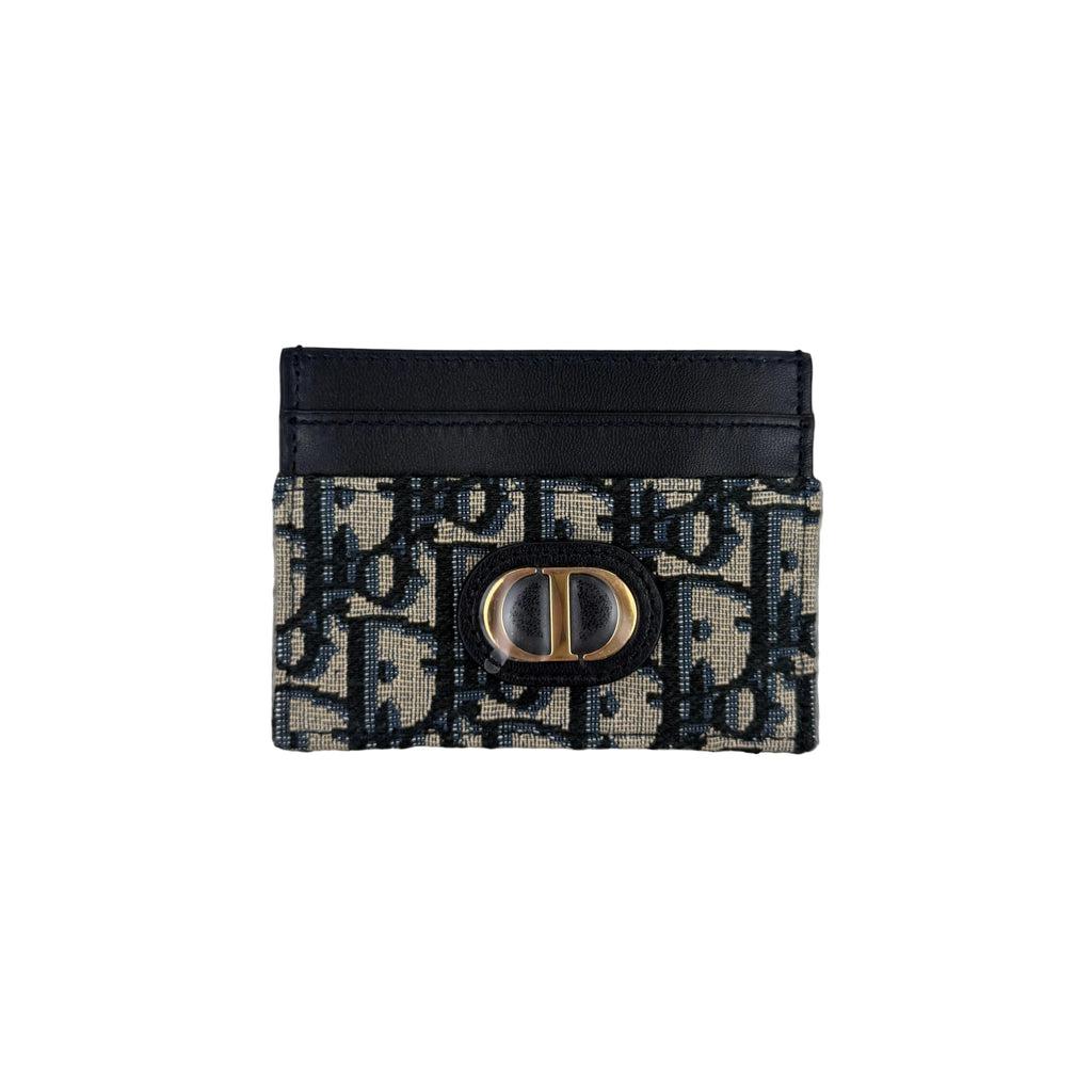 Dior Jacquard Oblique Card Holder Gold CD