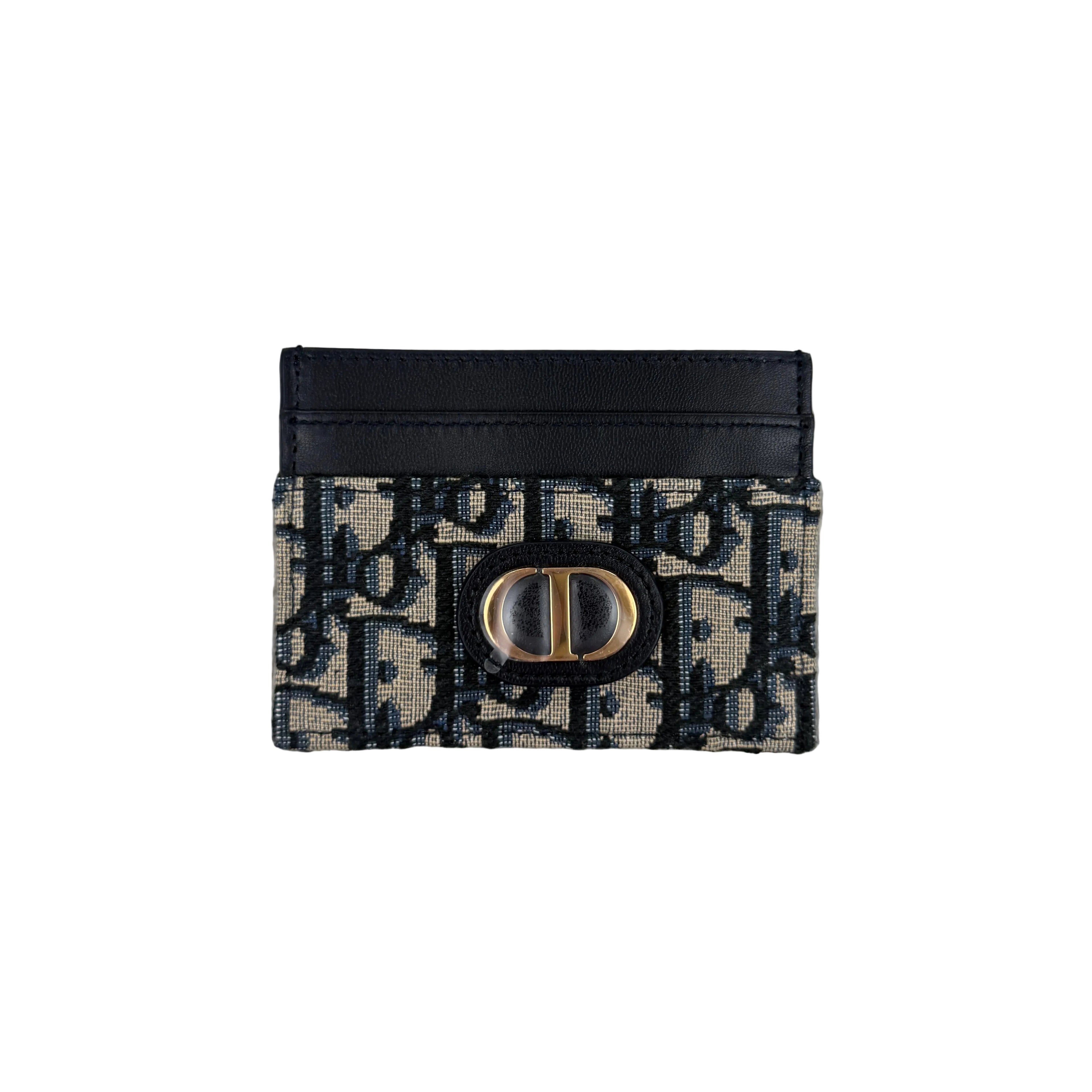 Dior Jacquard Oblique Card Holder Gold CD