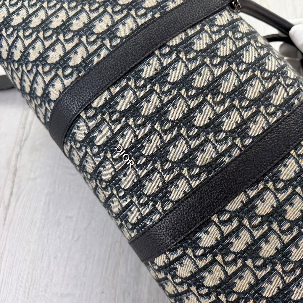 Dior Oblique Jacquard Lingo 50 Boston Bag Travel Bag